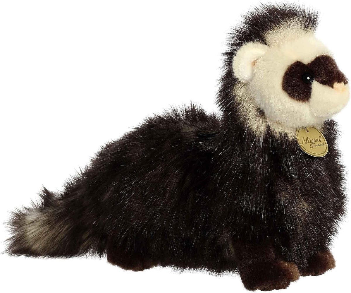 Aurora Animal de peluche realista de hurón Miyoni, detalles realist...