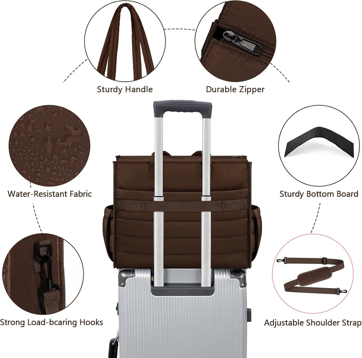 IBFUN Bolso de Pañales para Bebé - Bolso Grande para Bebé 4Pcs con...