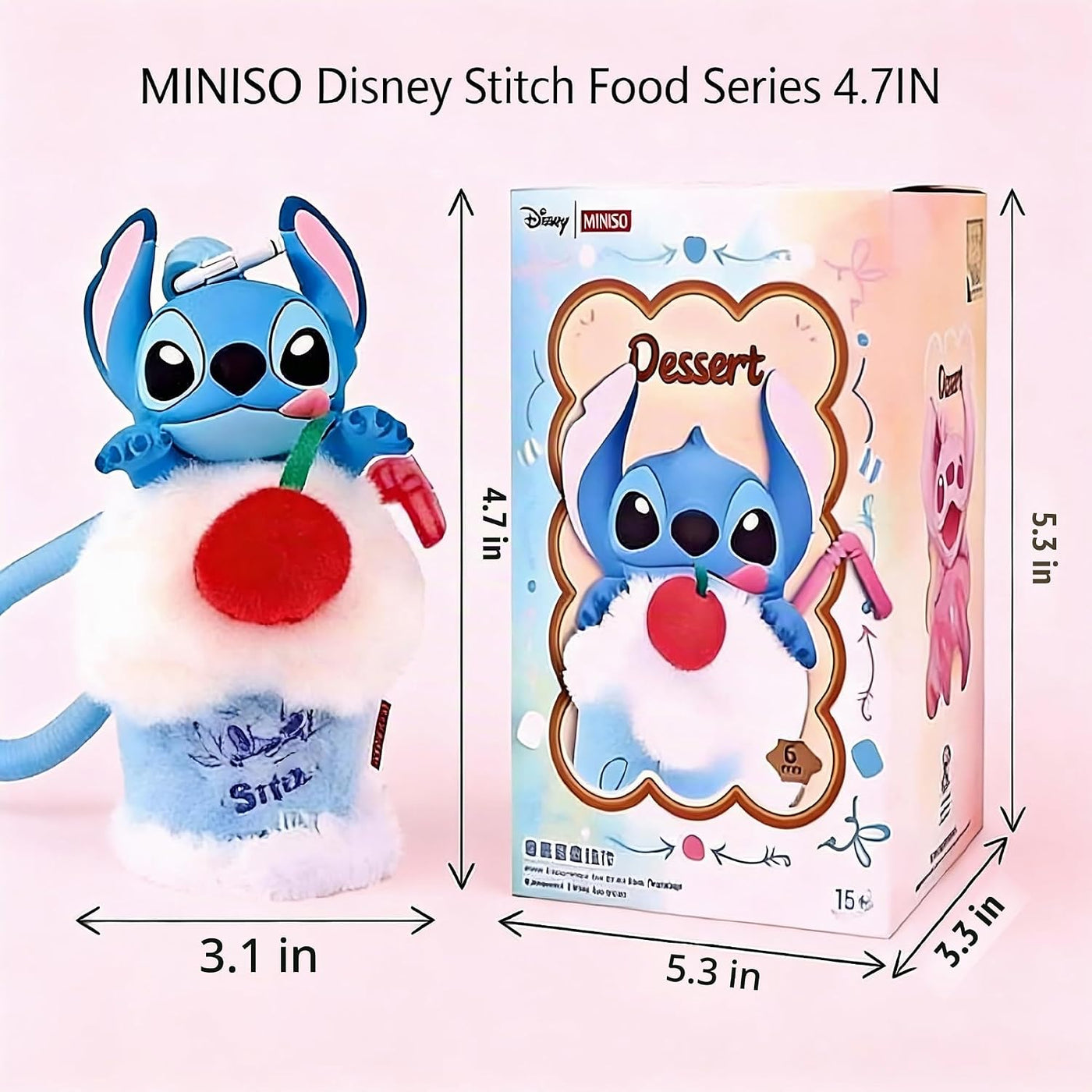 MINISO Disney Stitch Food Vinilo Felpa Caja Ciega - Juguetes para B...