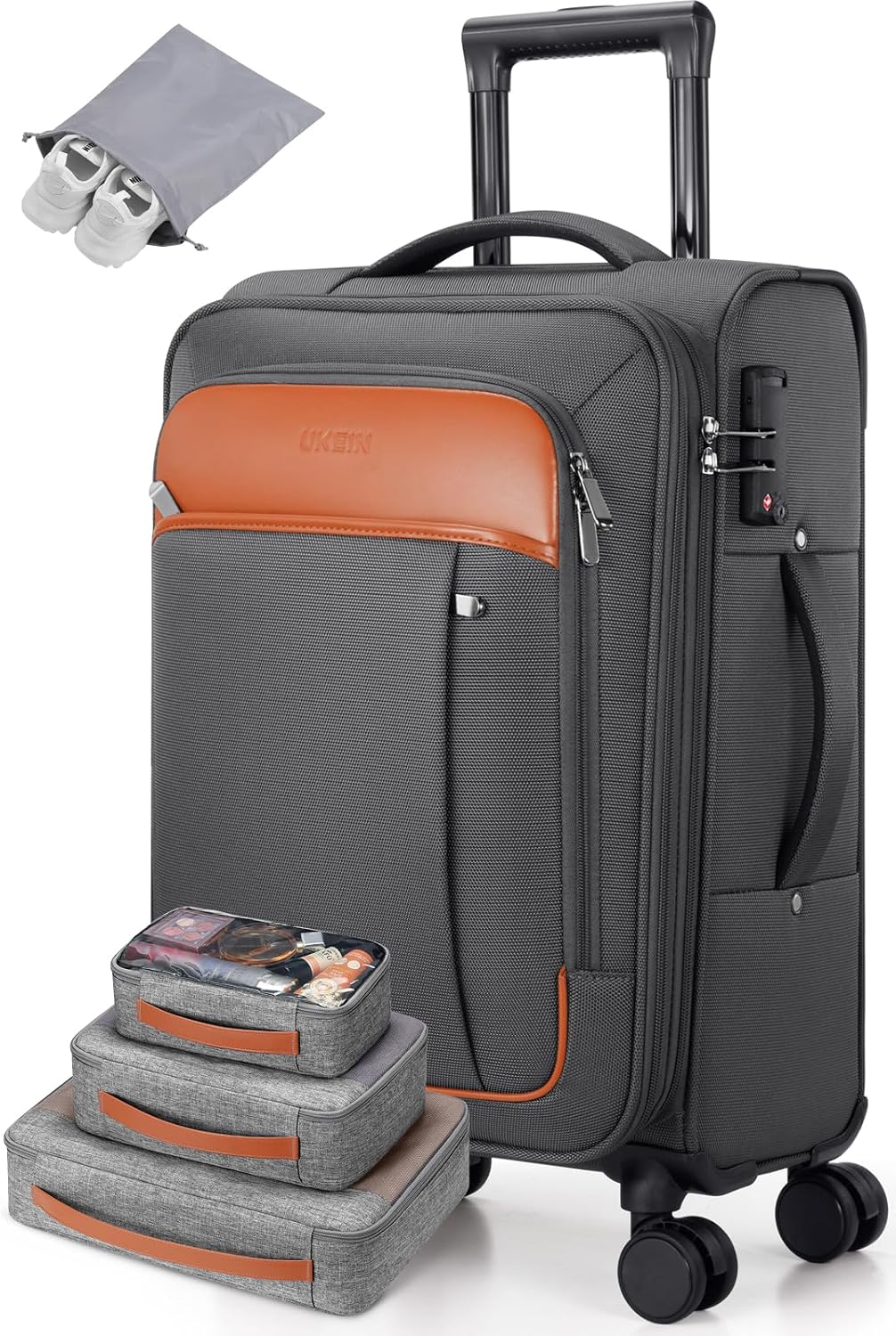 Softside - Maleta de mano expandible con apertura superior de 20 pu...