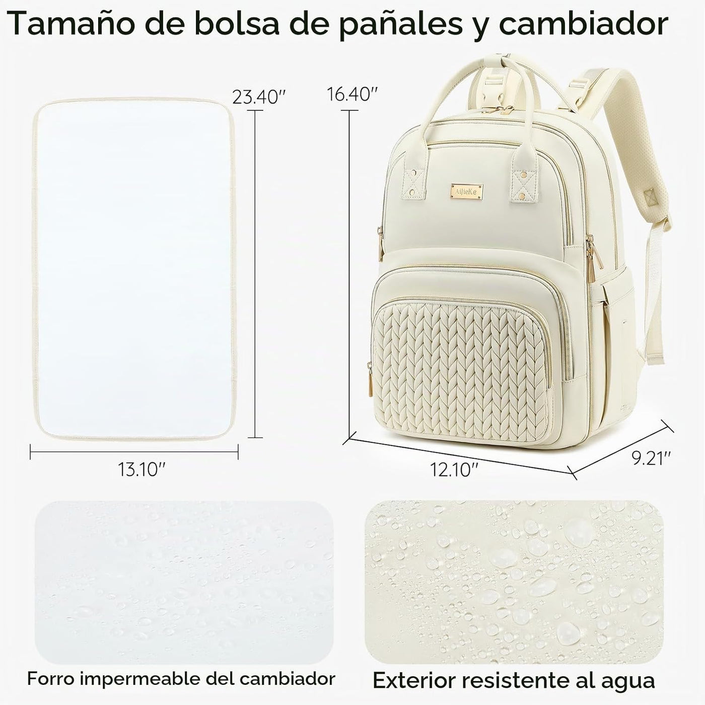 Mochila para pañales, grande, multifuncional, para niños, niñas y b...