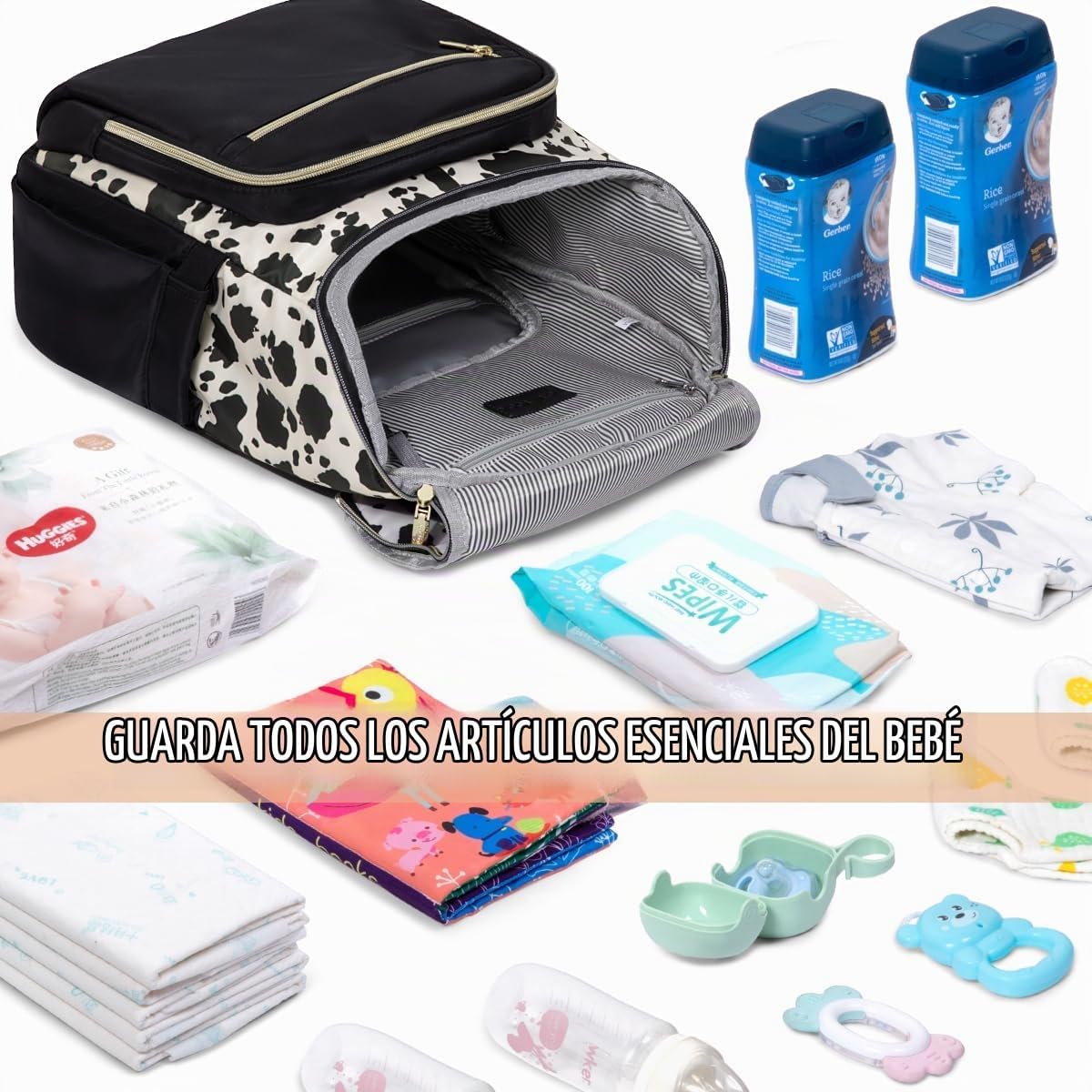 LOVEVOOK Mochila para Pañales de Gran Capacidad con Cambiador Portá...