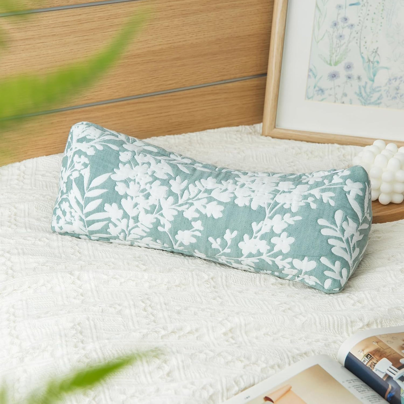Almohada de apoyo para el cuello de trigo sarraceno, almohada cilín...