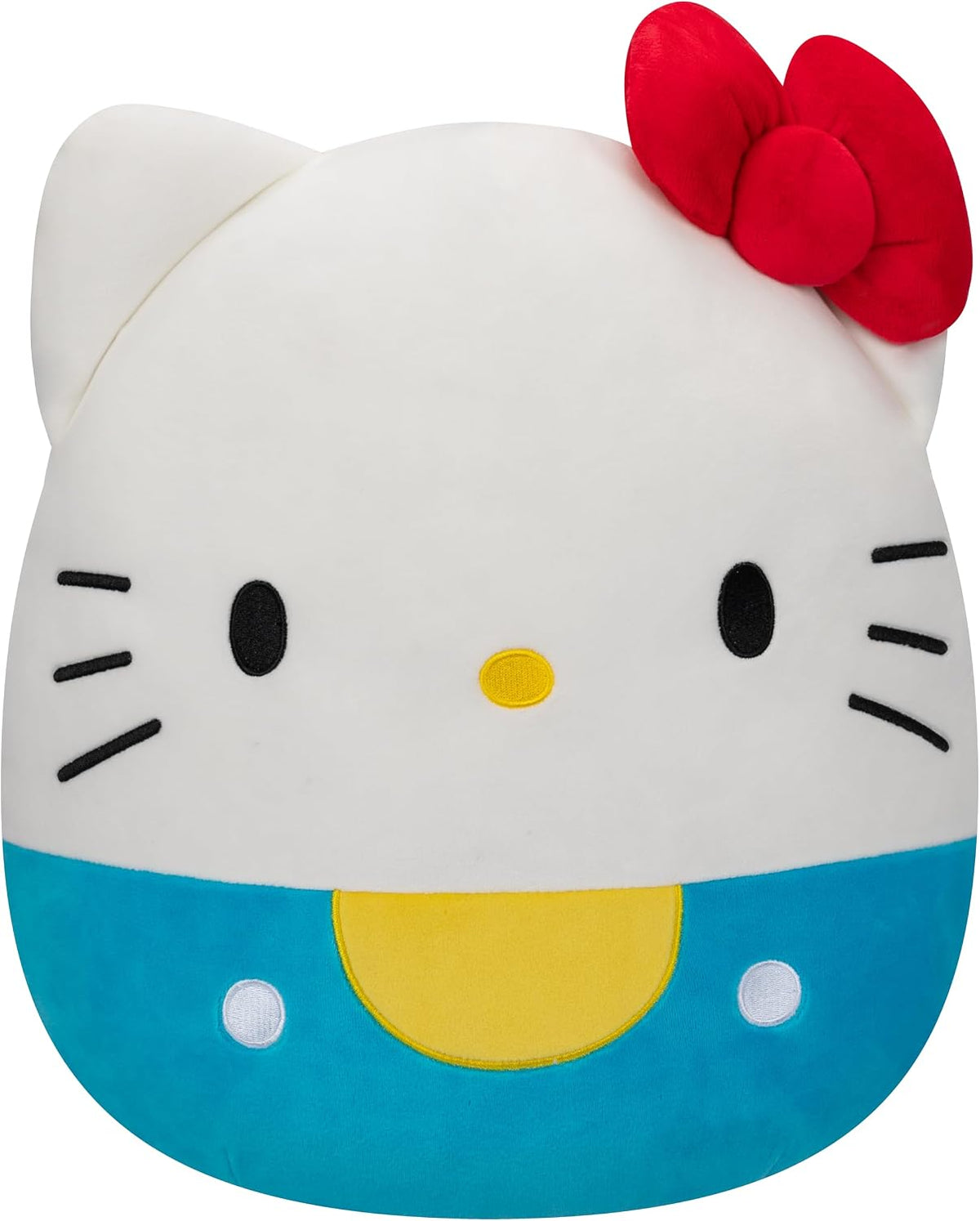 Squishmallows Original Sanrio Hello Kitty de 14 pulgadas con peto a...