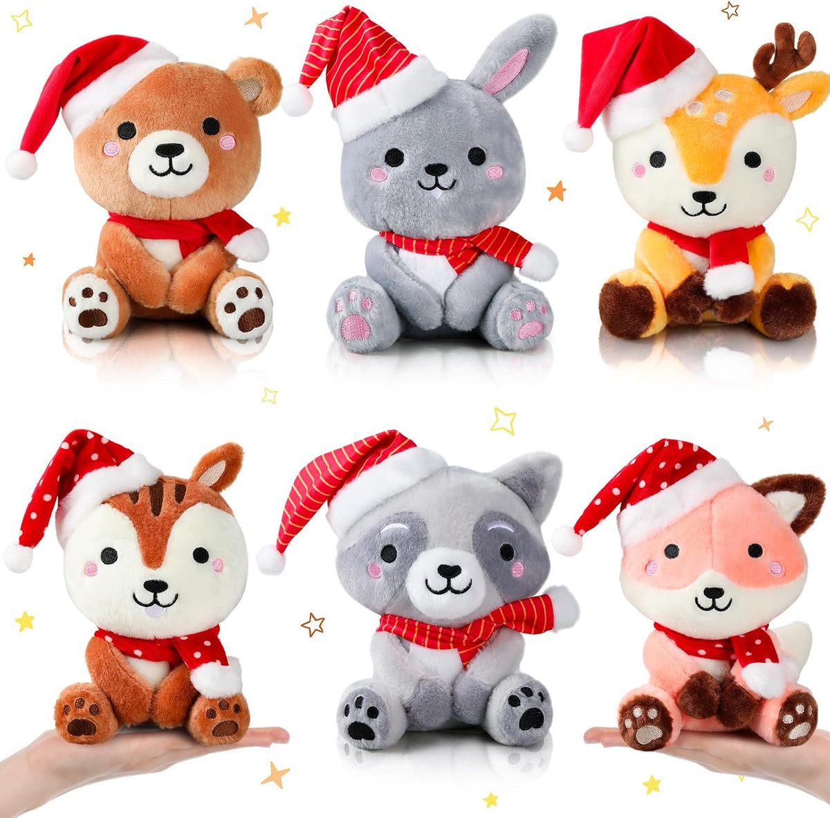 RoundFunny 6 piezas de animales grandes del bosque de 7 pulgadas a...