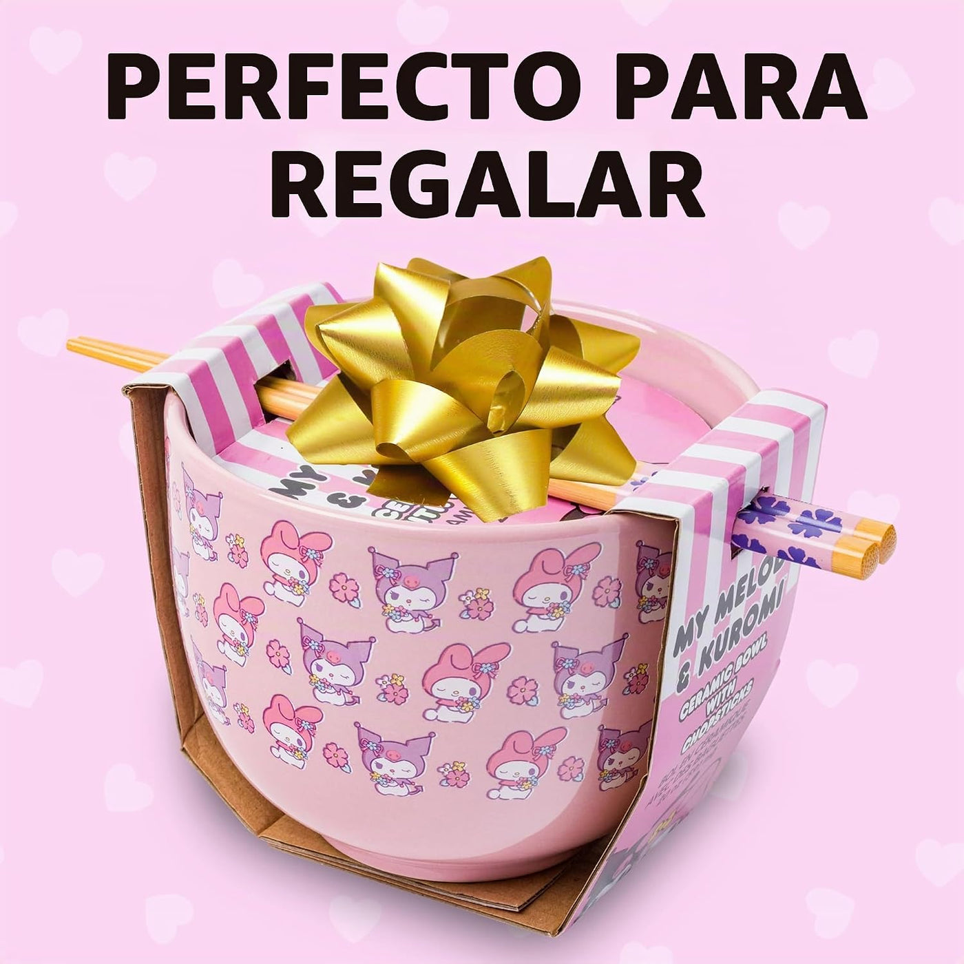 Silver Buffalo Sanrio Hello Kitty y sus amigos My Melody y Kuromi -...