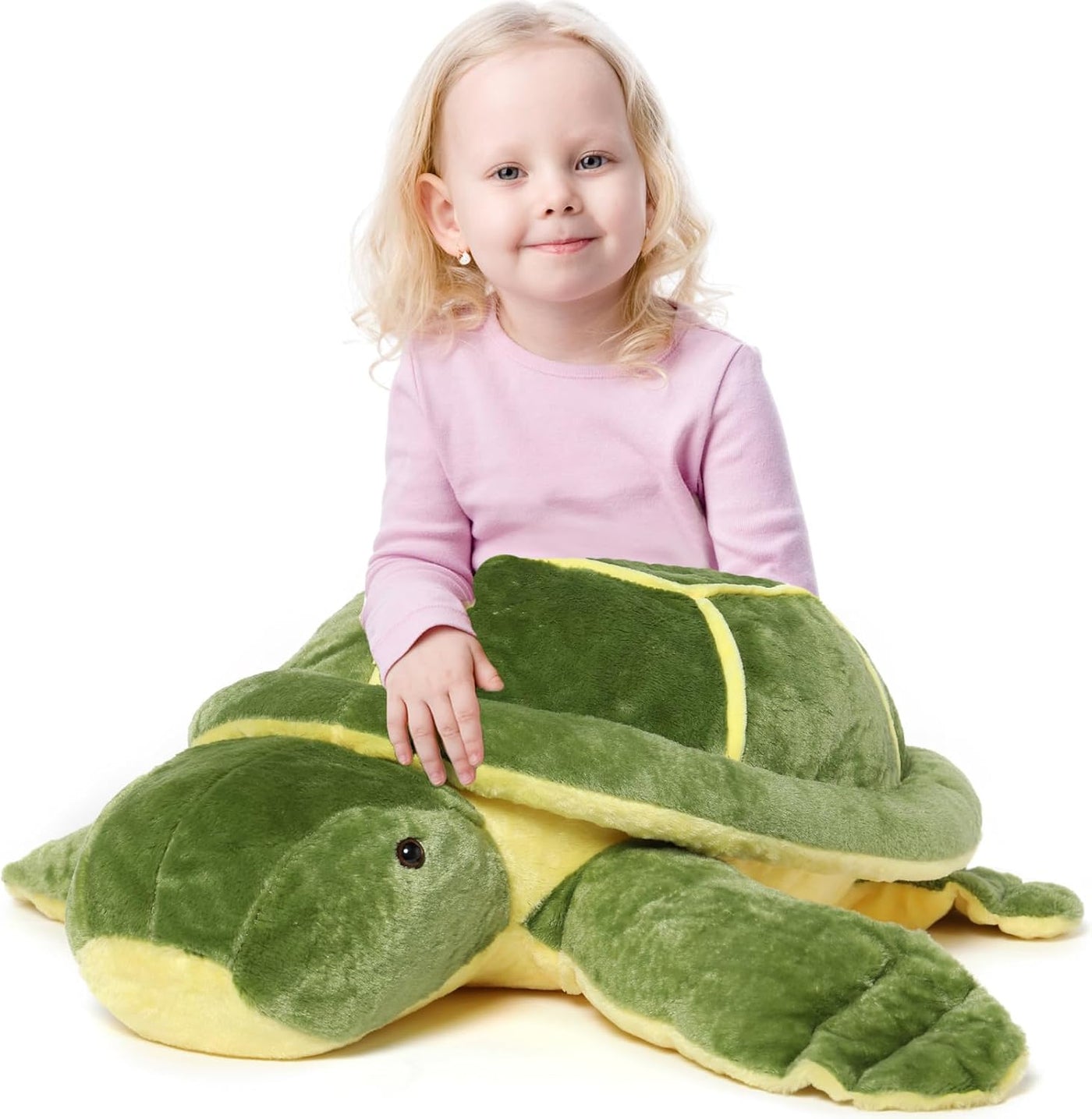 MorisMos Animal de peluche de tortuga gigante de 33 pulgadas, tortu...