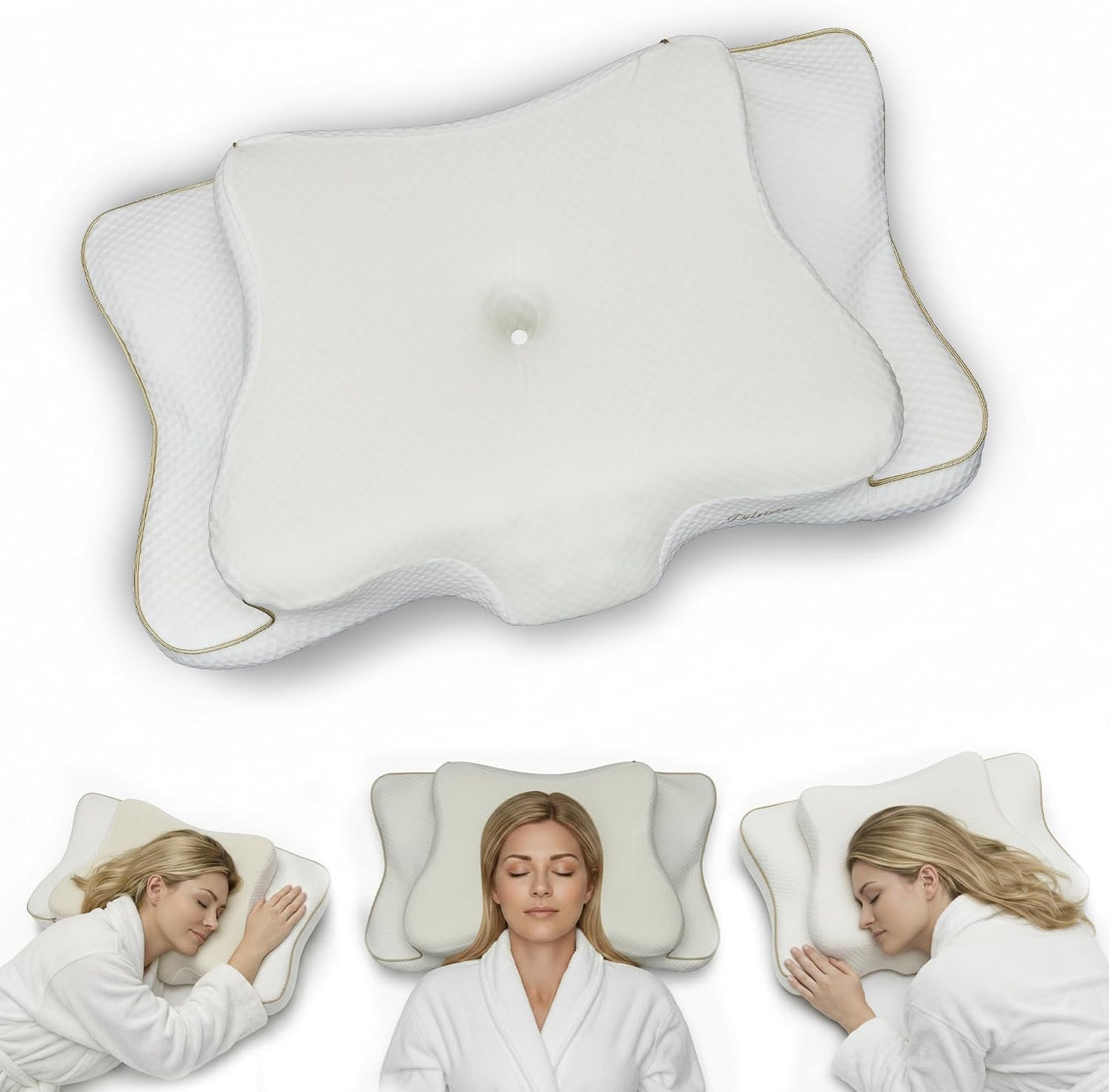 piluxx Almohada cervical ergonómica para dormir \u2013 Almohada cer...