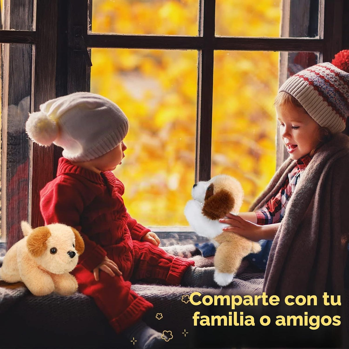 Harrycle 6 piezas 20 cm de juguete de peluche de perro cachorro sua...