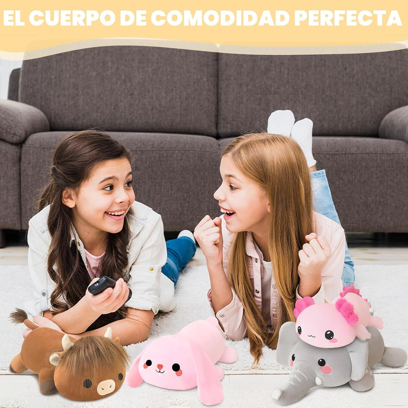 TOYSYM Animales de Peluche con Peso, Conejo de Peluche de 3.74 libr...