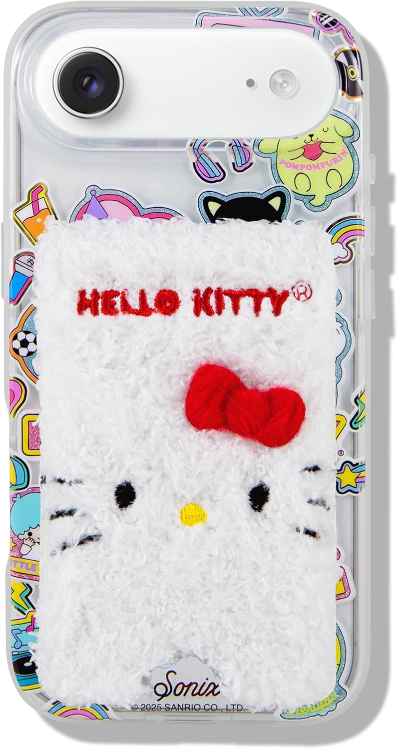 Sonix x Sanrio - Cartera magnética de felpa para teléfono, tarjeter...