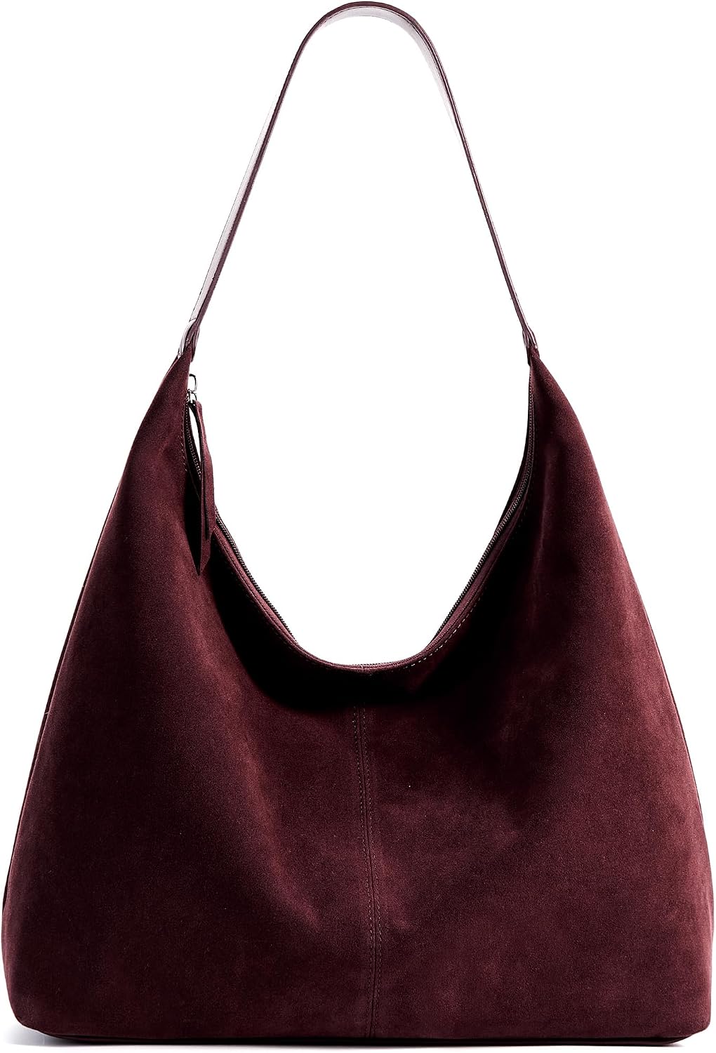 KALIDI Bolso de Mano Casual de Cuero Vegano Bolso Hobo con Cremalle...