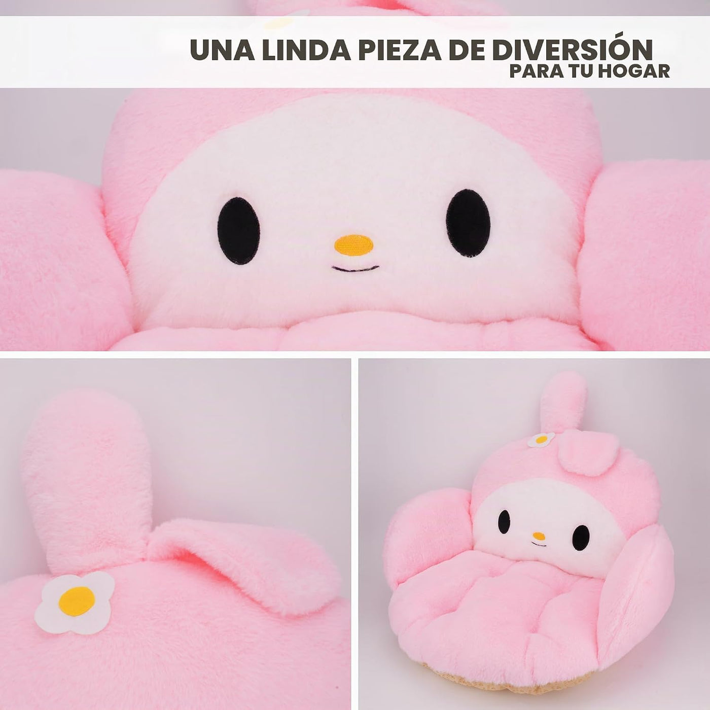 Juju - Cojín Kawaii rosa \u2013 Decoración de habitación Kawaii \u2...