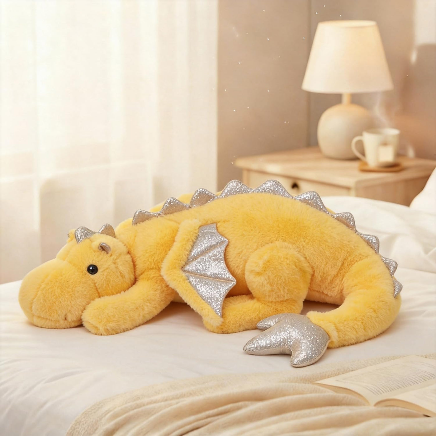 ARELUX - Gran juguete de peluche de dragón de 36 pulgadas, lindos a...