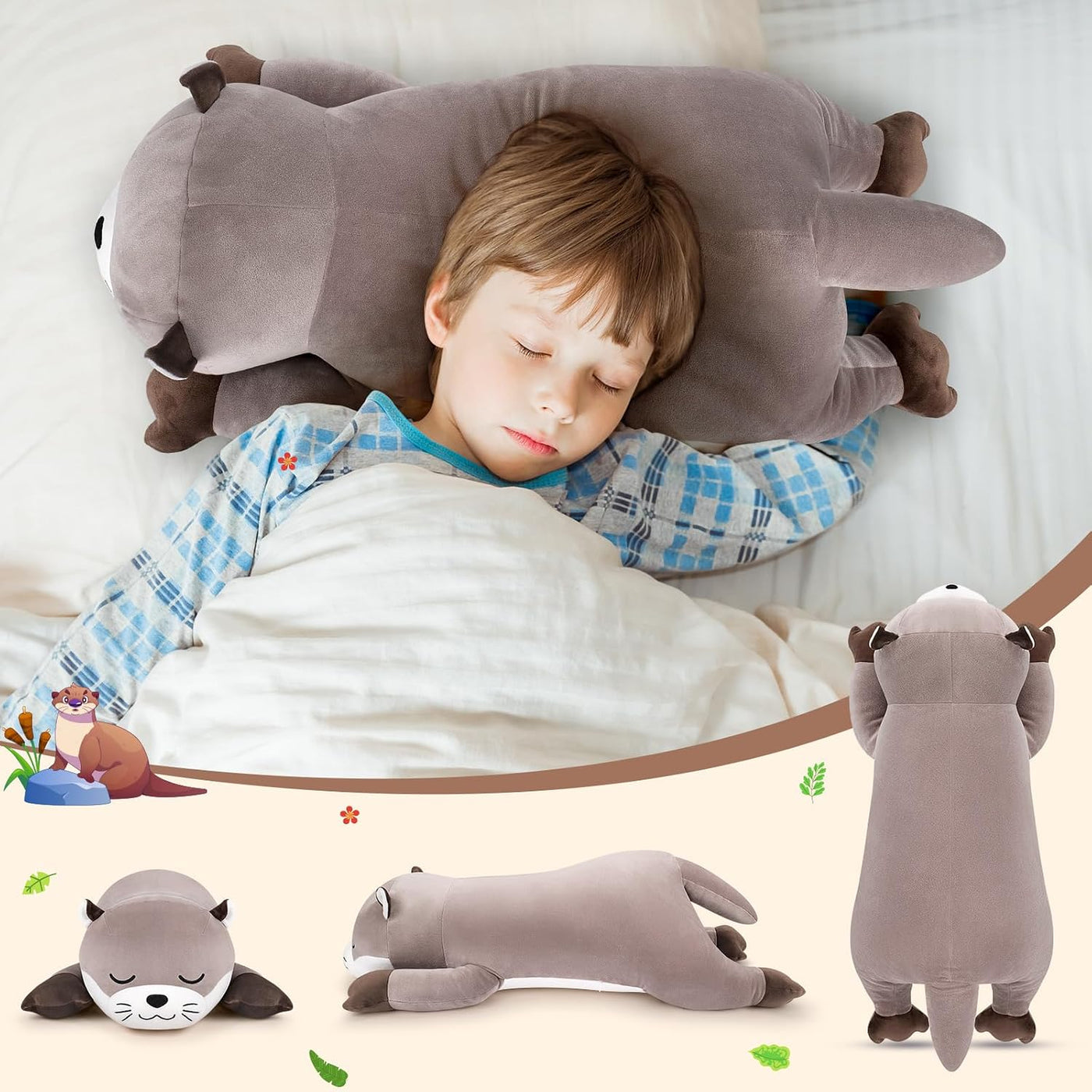 Auspicious beginning Animal de peluche de nutria gigante de 30 pulg...
