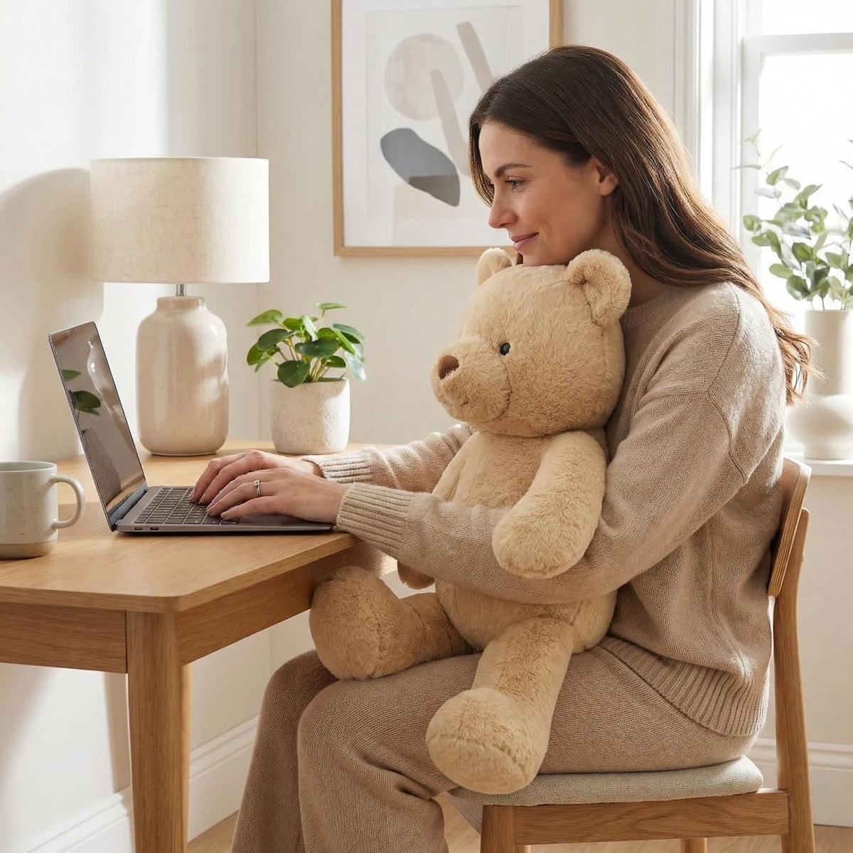 WEIGEDU Animal de peluche aderezable que se adapta a ropa de niños...