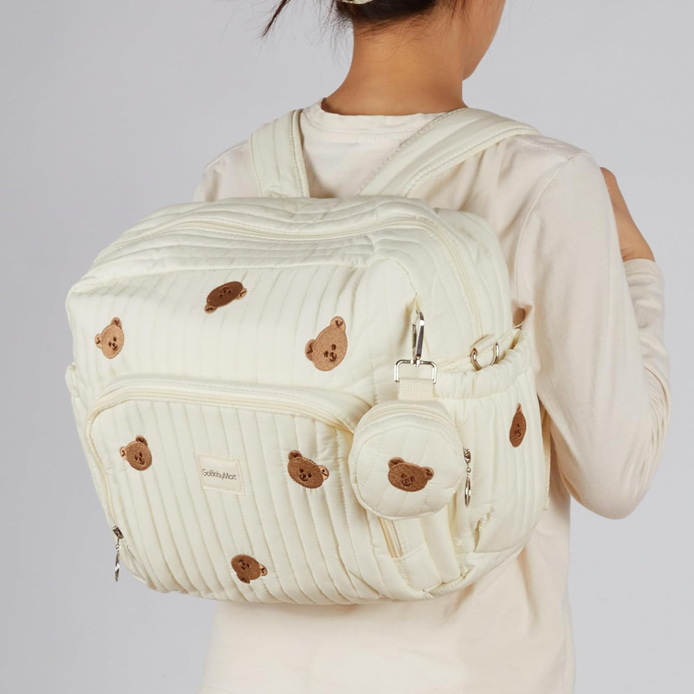 GOBABYMART - Mochila para pañales con cambiador, bolsa de viaje par...