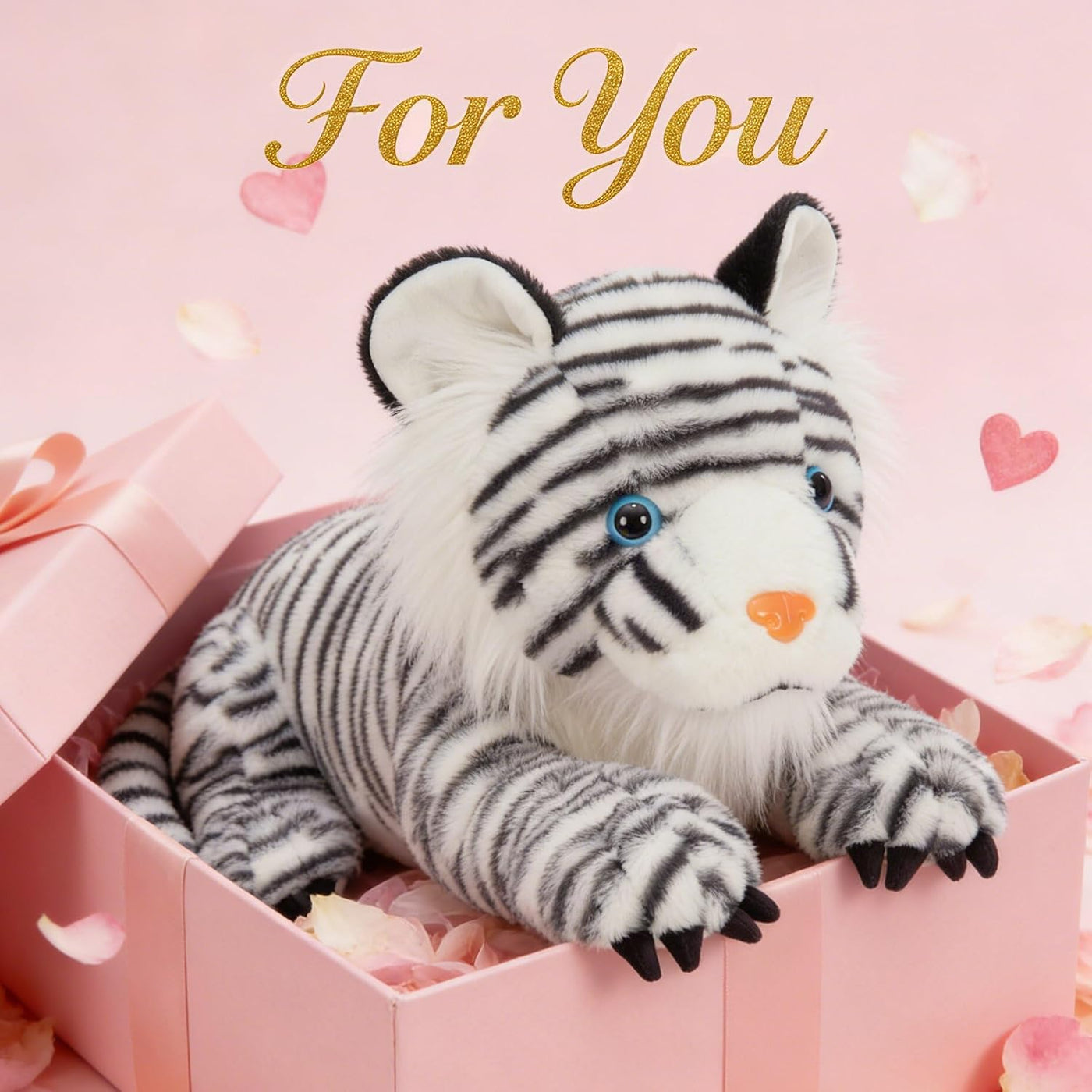MaoGoLan Animal de peluche gigante de tigre blanco \u2013 Juguete d...