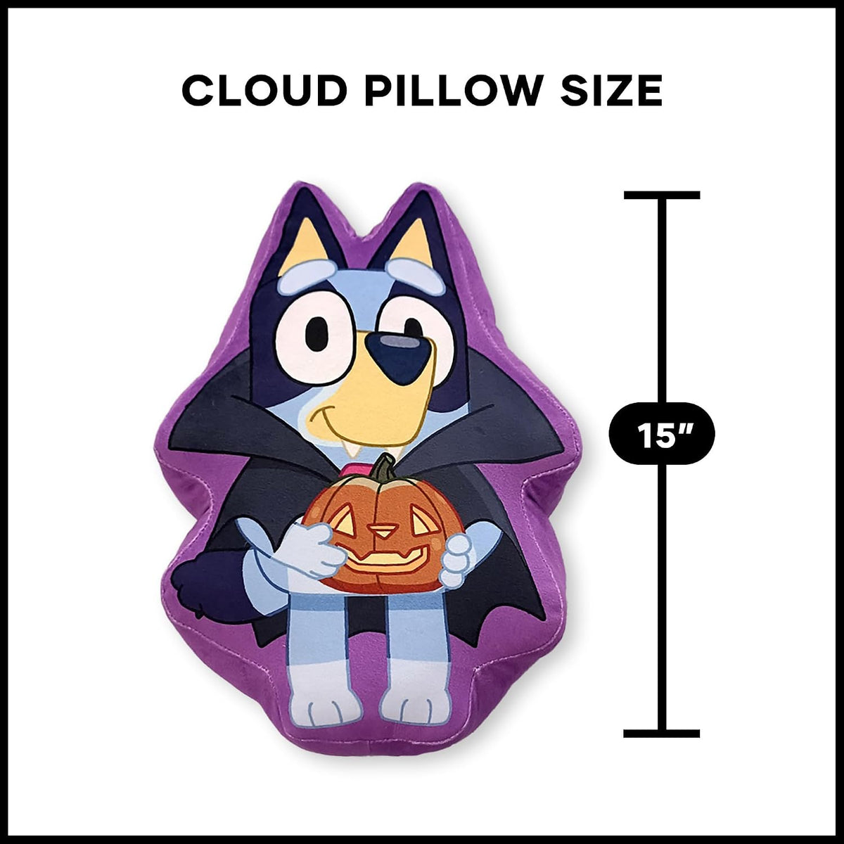 Northwest Bluey Vampire Halloween - Almohada de viaje de 15 pulgada...