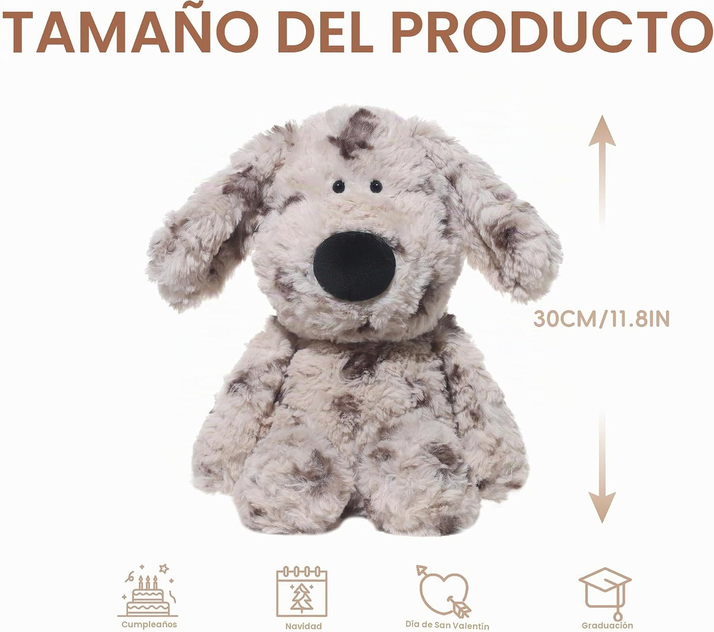 Niceween Juguetes de peluche adorables dálmatas de 11.8 pulgadas de...