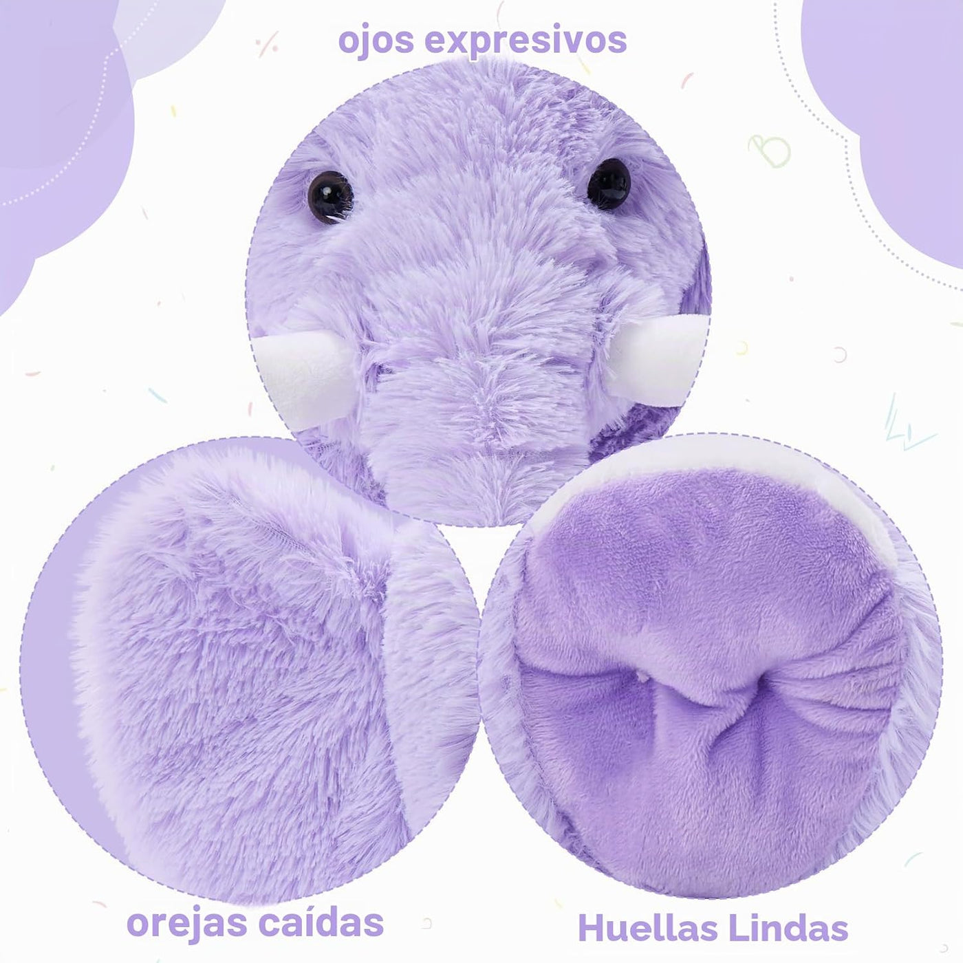 MorisMos - Elefante gigante de peluche, 19.6 pulgadas | Animal de p...
