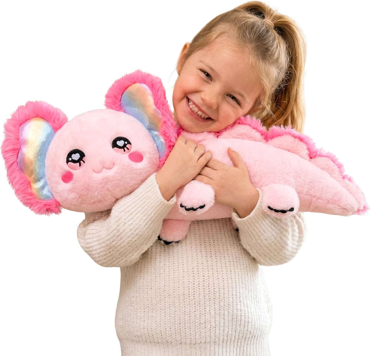 IKASA Peluche de Axolotl Grande, Animal de Peluche Suave Jumbo, 18&...
