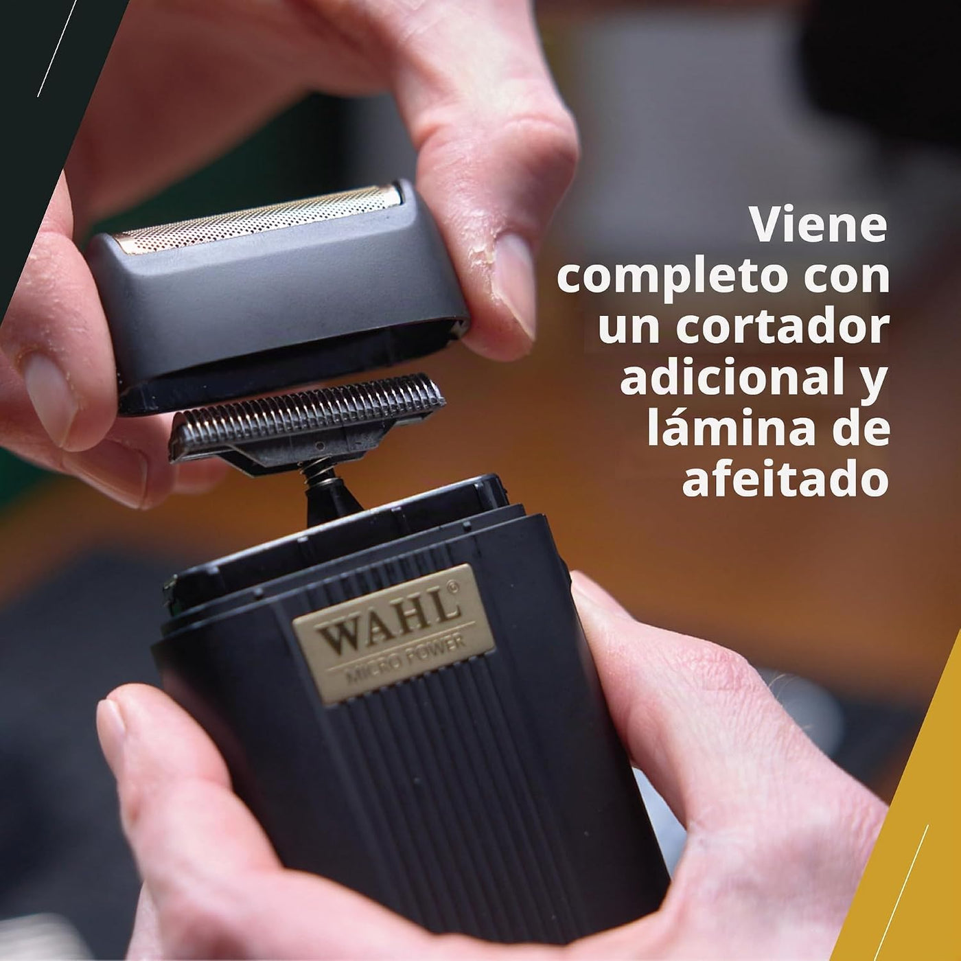 Wahl Professional Micro Power Shaver, lámina de acabado ultra-cerca...