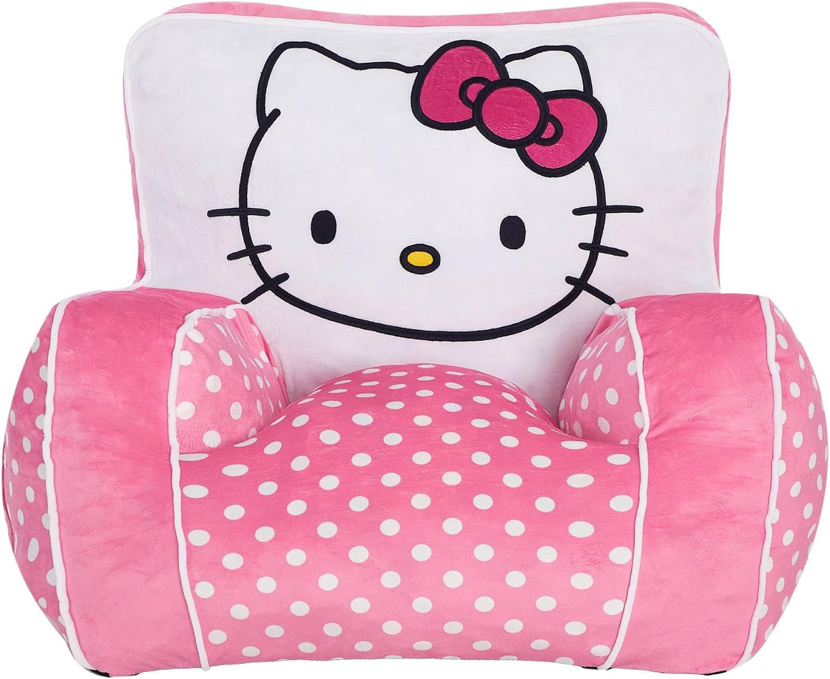 Idea Nuova Sanrio Hello Kitty - Puf relleno de espuma para niños, a...