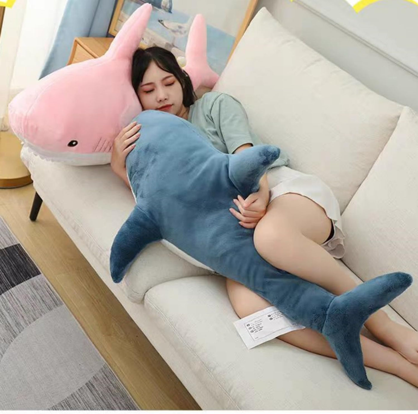Ryttir Animales de Peluche de Tiburón Gigante XXL de 39.4 Pulgadas,...