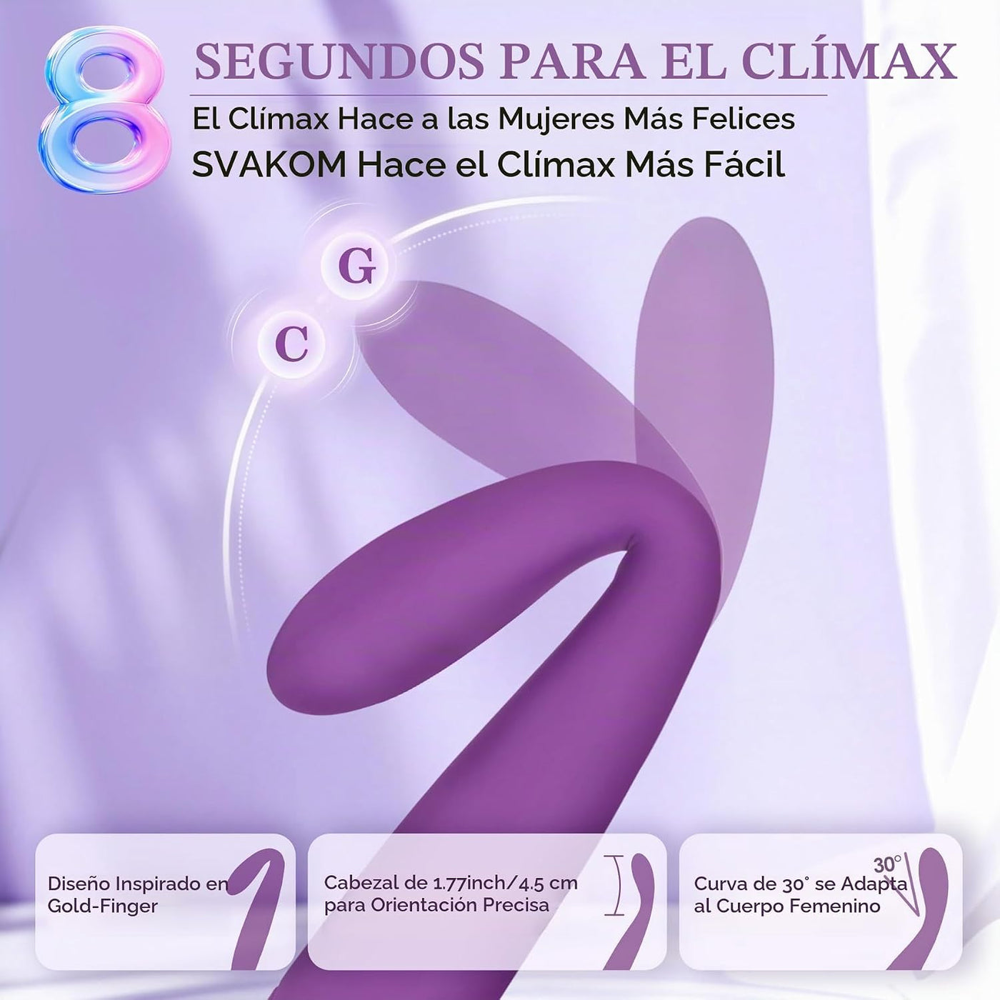 SVAKOM COCO Vibrador Consolador Juguetes Sexuales Con Forma De Dedo...