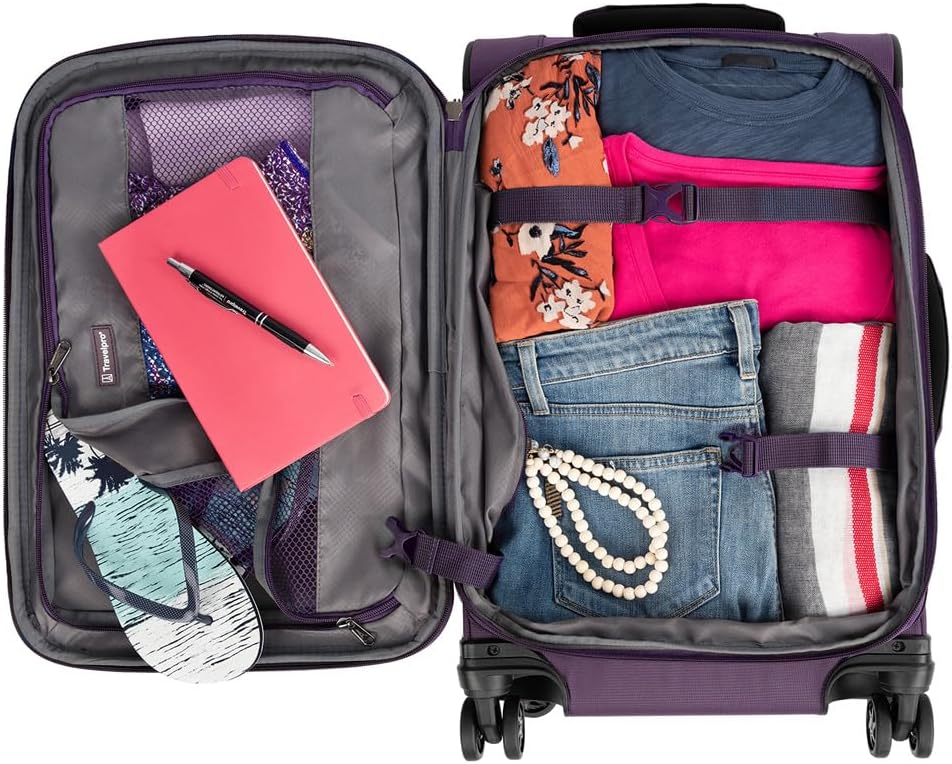 Travelpro Tourlite Softside - Juego de 2 piezas, equipaje expandibl...