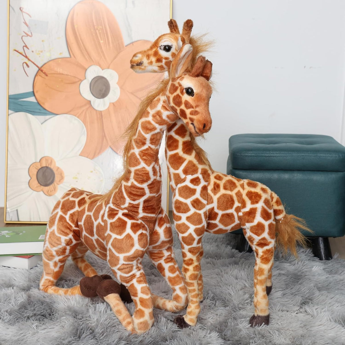 BARMI Animal de peluche Jirafa de peluche grande y alta, decoracion...