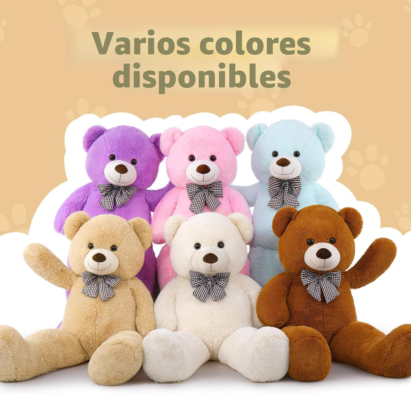 MaoGoLan Oso de peluche gigante de 47 pulgadas, regalo de juguete d...