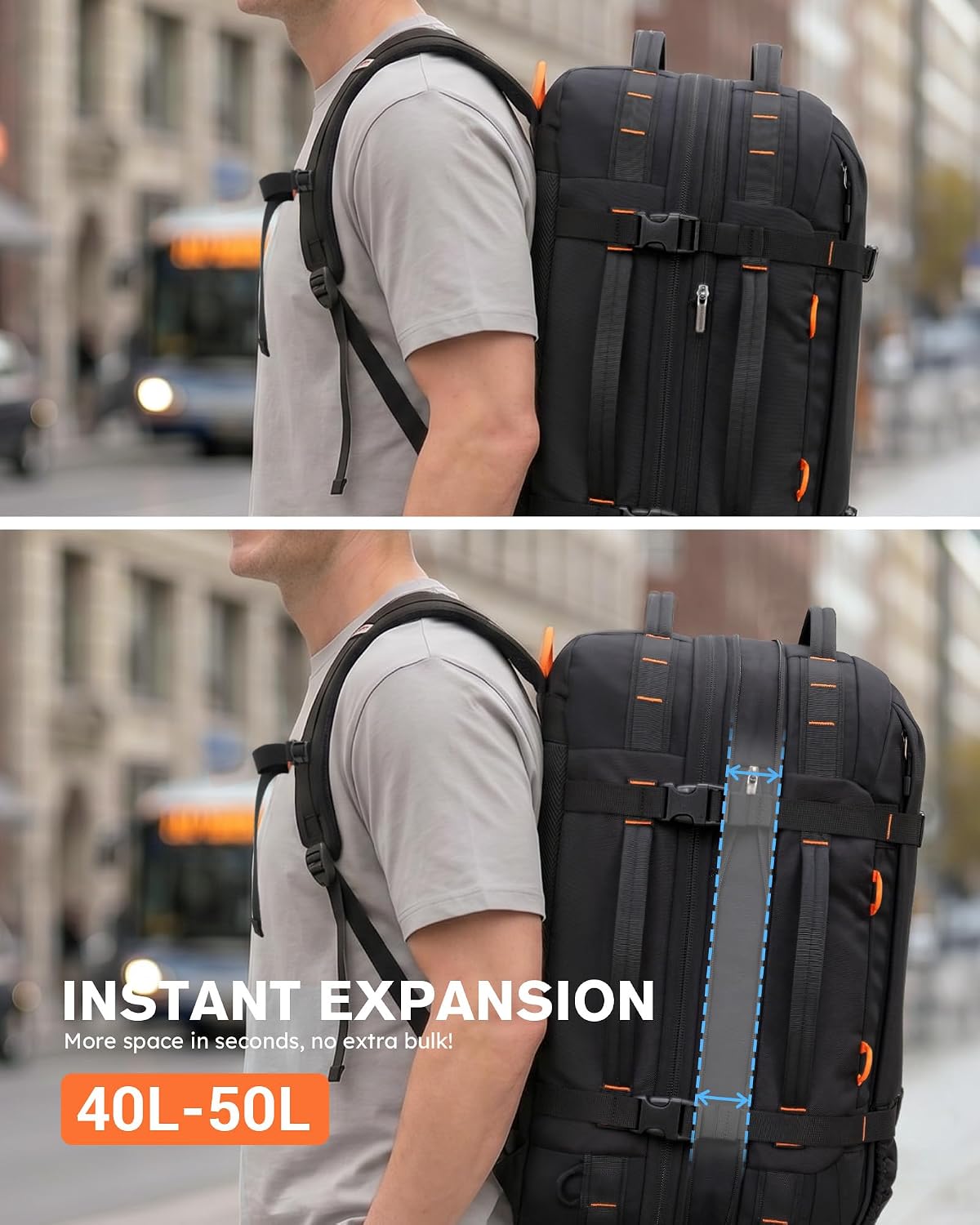 Tolaccea Mochila de viaje para laptop, mochila de mano para hombres...