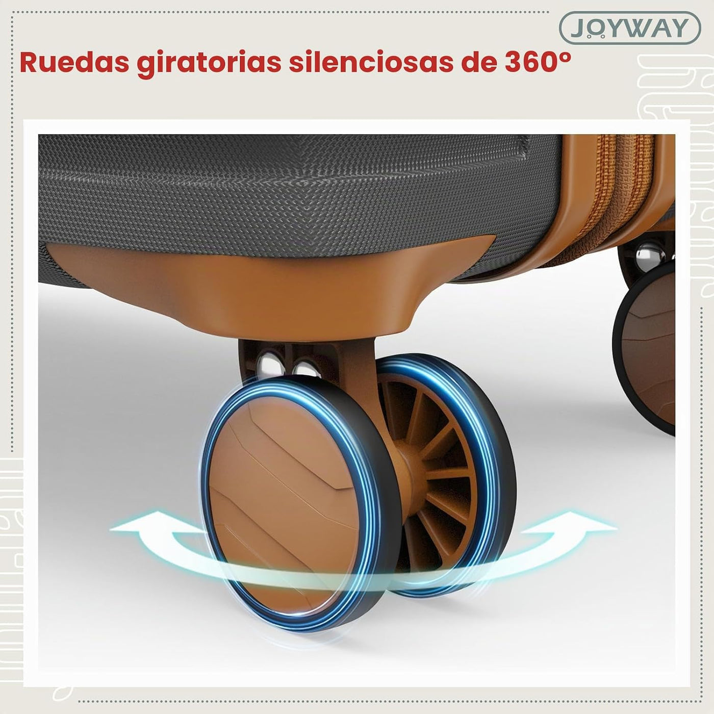 Joyway Juego de equipaje expandible de 5 piezas, maleta de viaje li...