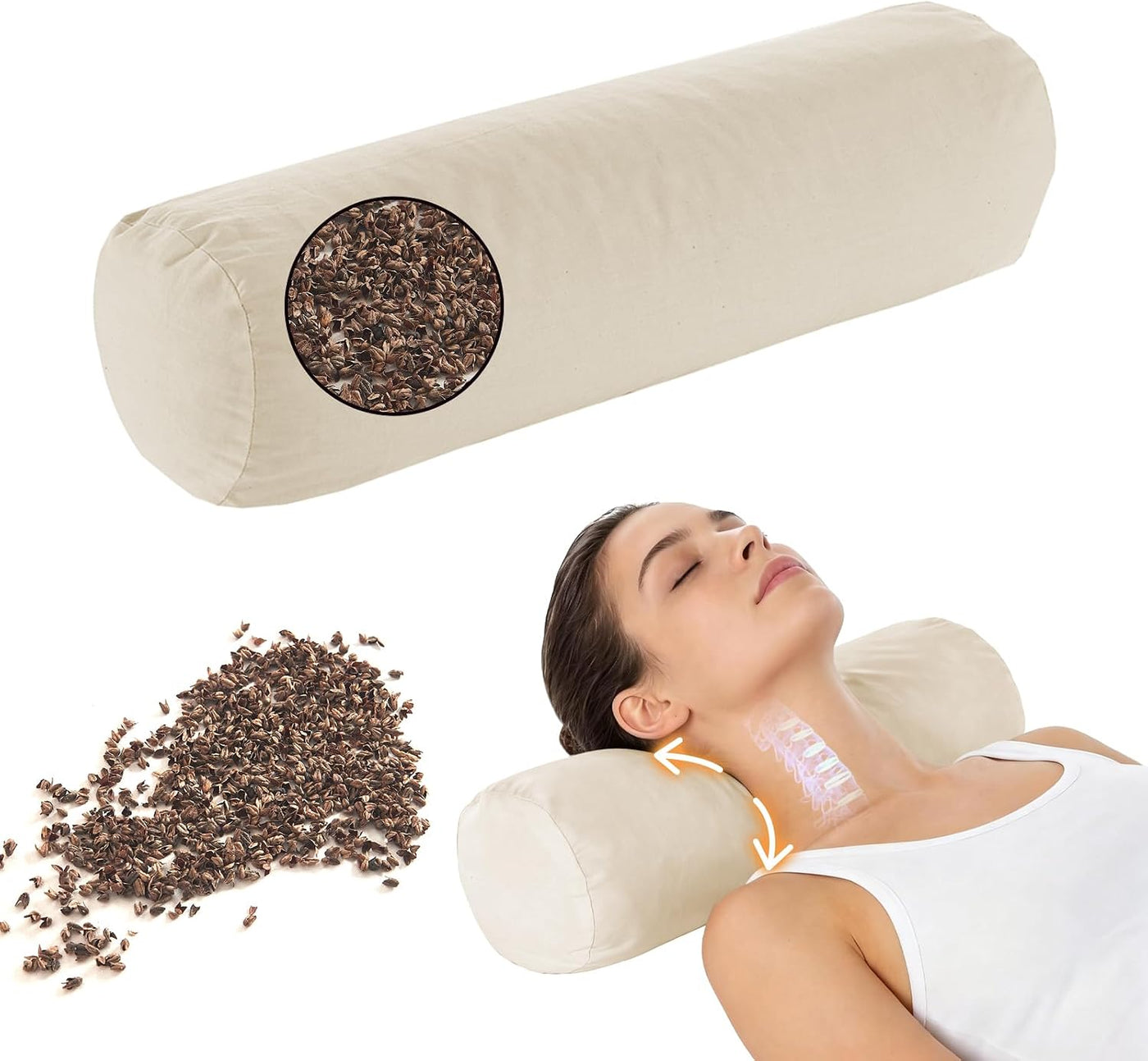 LOFE Almohada de Trigo Sarraceno \u2013 Almohada Cervical de Trigo...