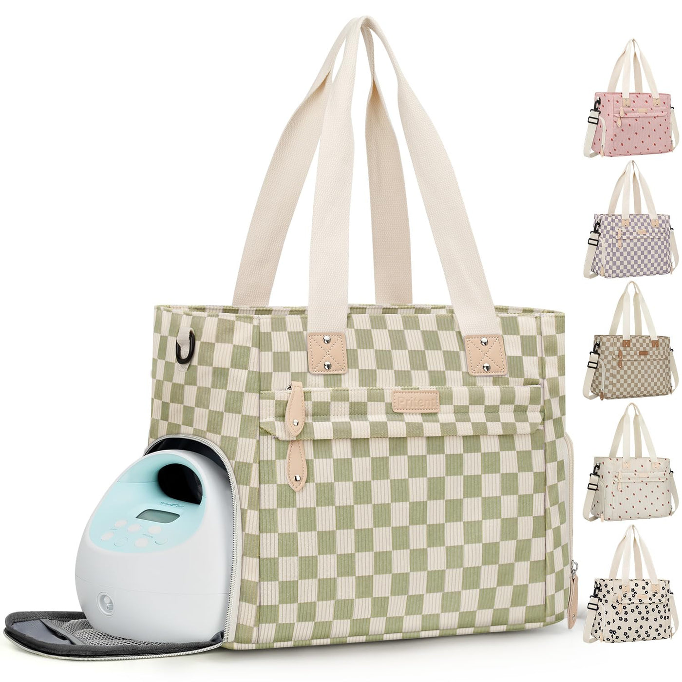Pritent Bolsa de pañales para mamá que trabaja, bolsa de pañales de...