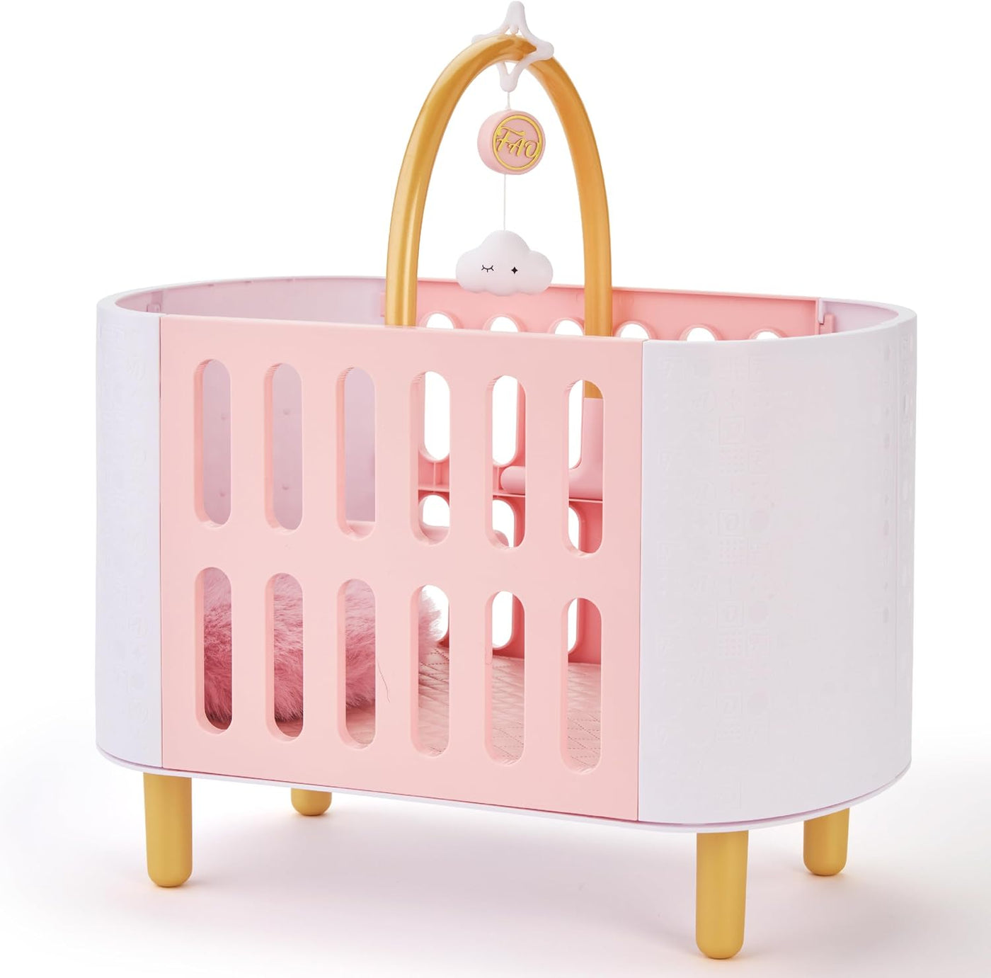 Cuna y tapete de juego para muñecas de bebé FAO Schwarz con colchón...