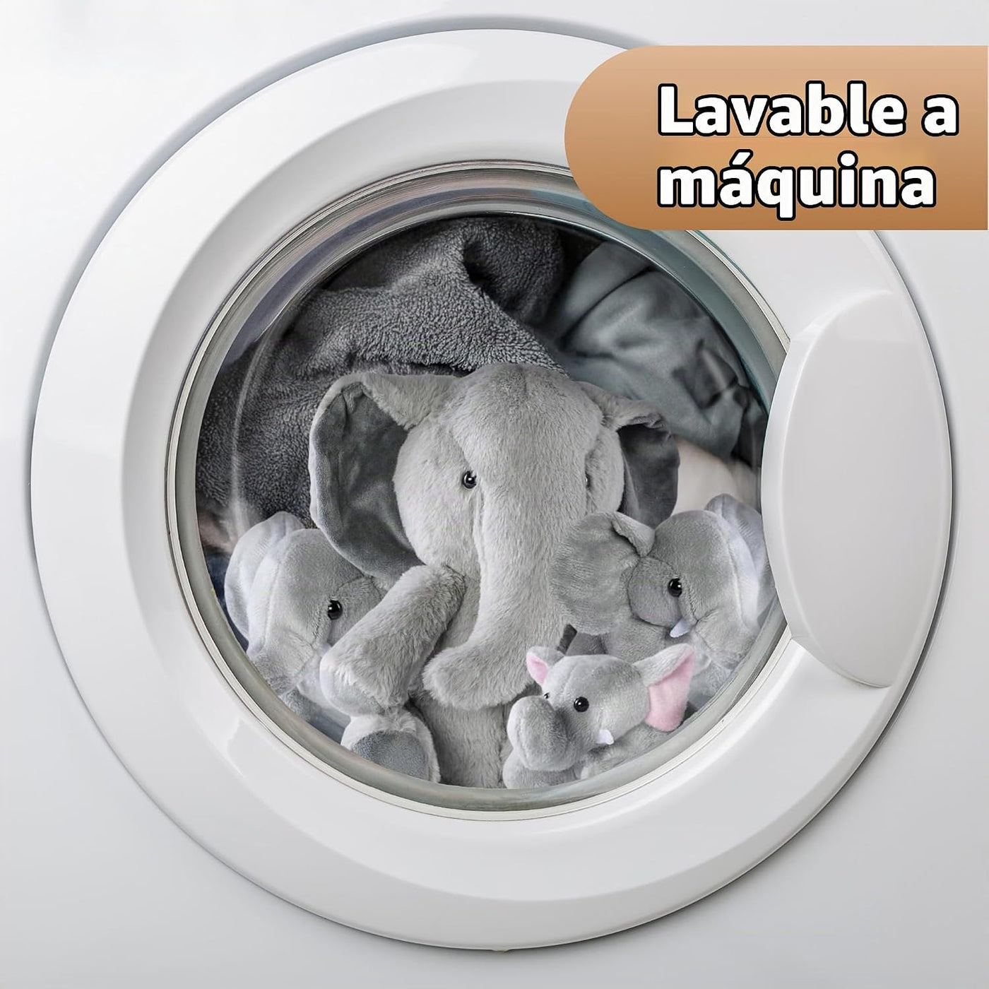 PREXTEX Juguetes de elefante de peluche \u2013 Animal de peluche co...