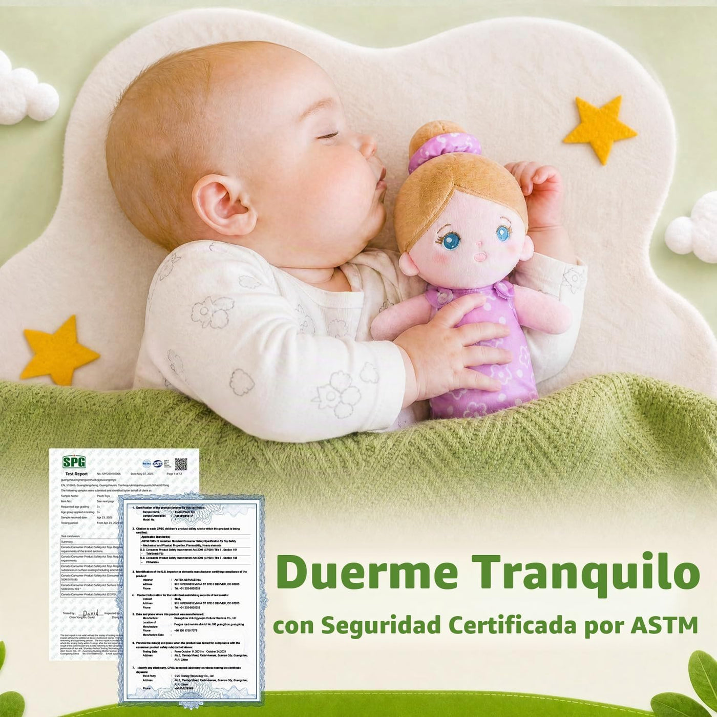 OUOZZZ Muñecas suaves para bebé, juego de 5 muñecas multiculturales...