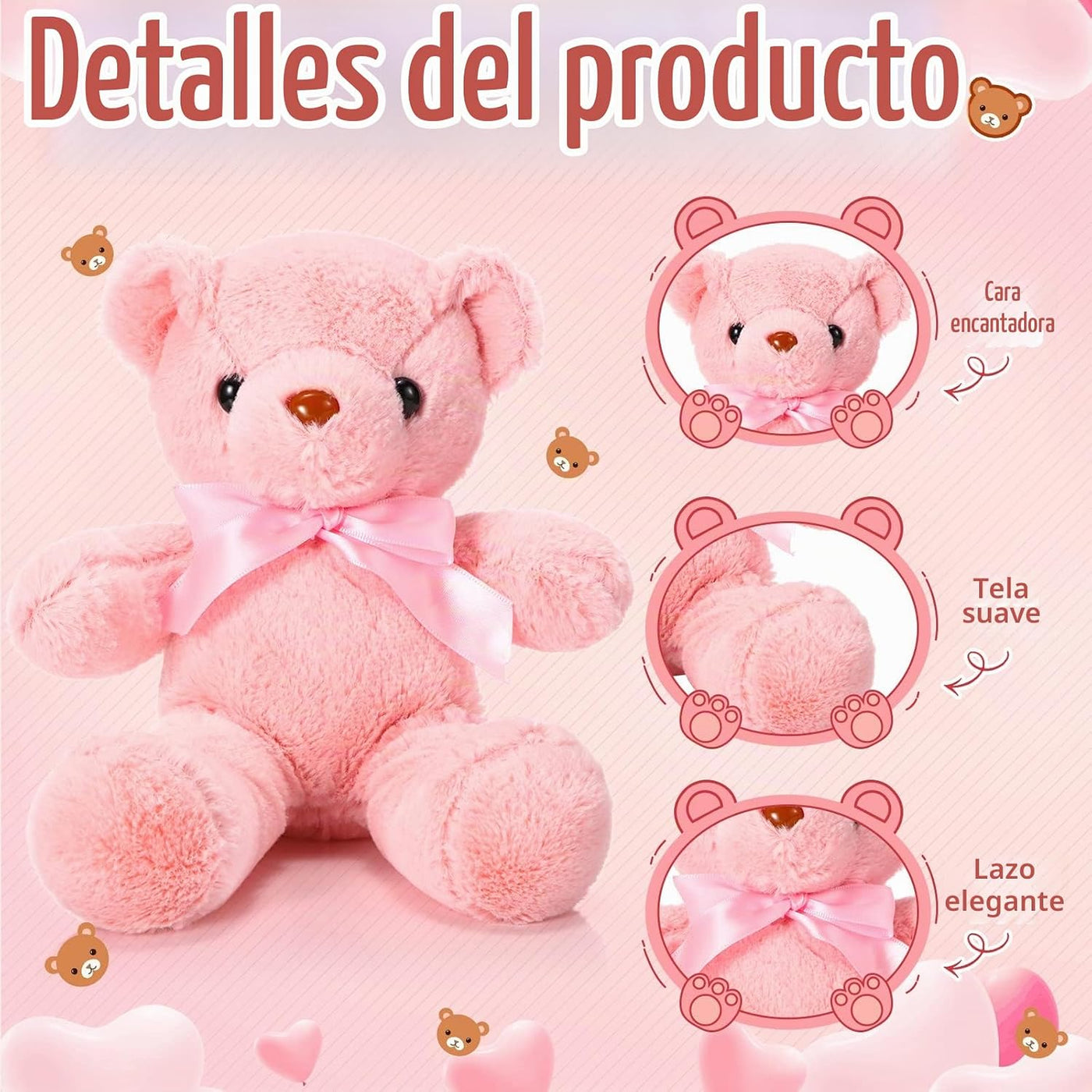 Skylety - Paquete de 10 osos de peluche a granel, recuerdos de fies...