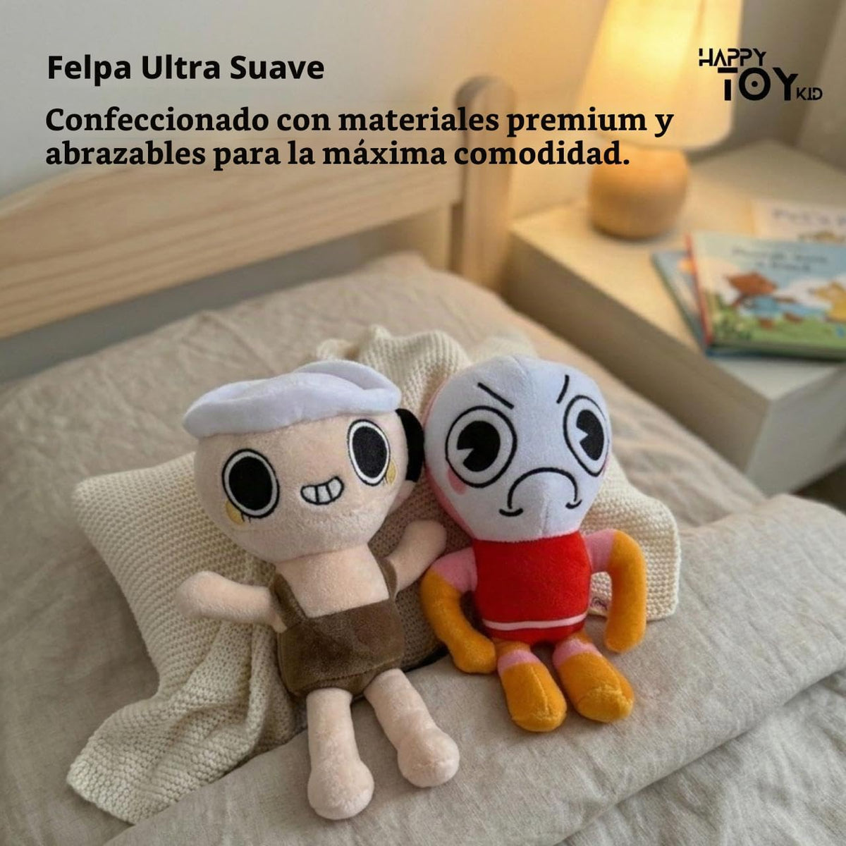 HappyToy Kid Juego de 8 peluches suaves \u2013 Bonitos personajes d...