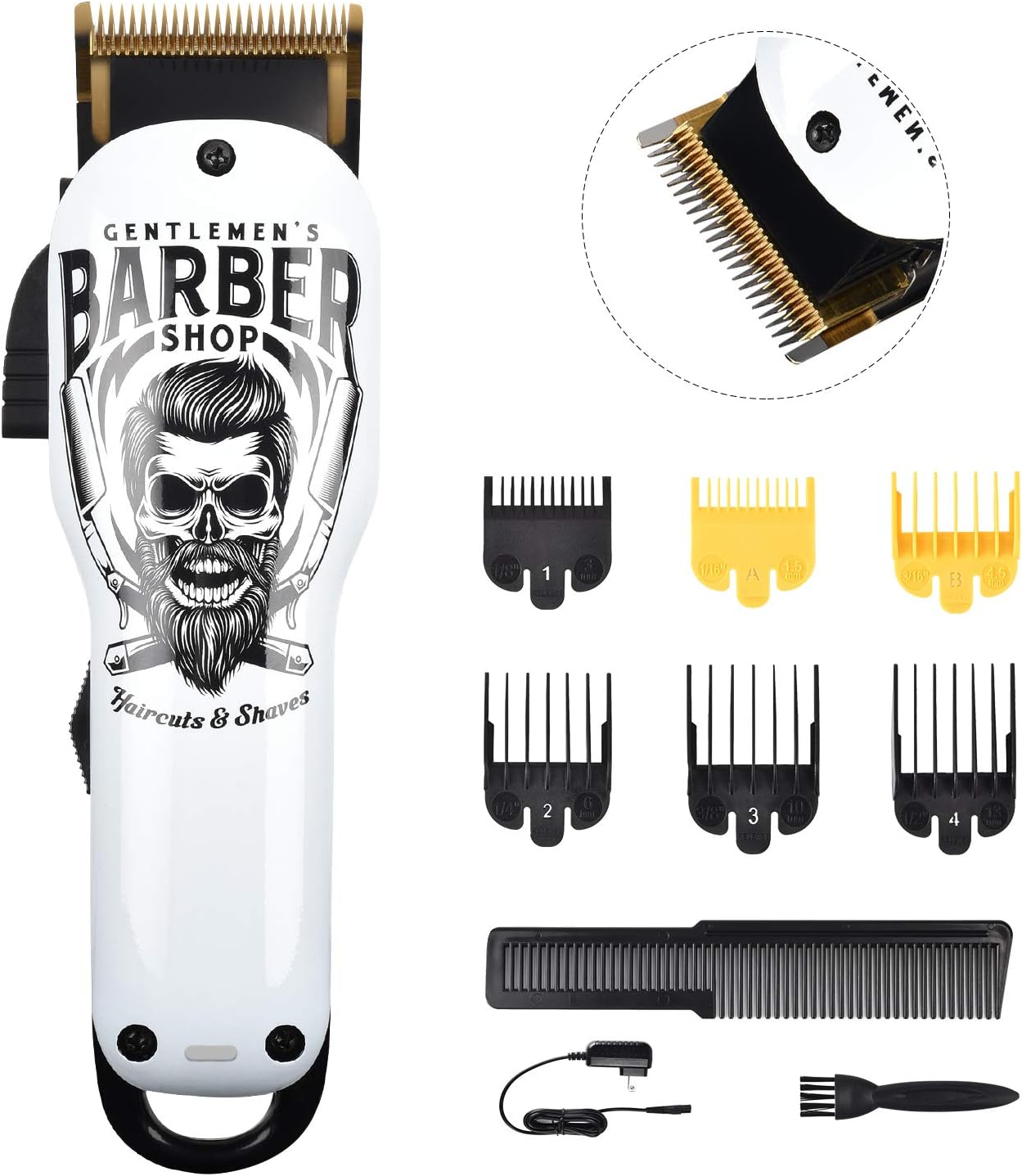 BESTBOMG® Cortadora de pelo profesional para hombres, kit de aseo d...