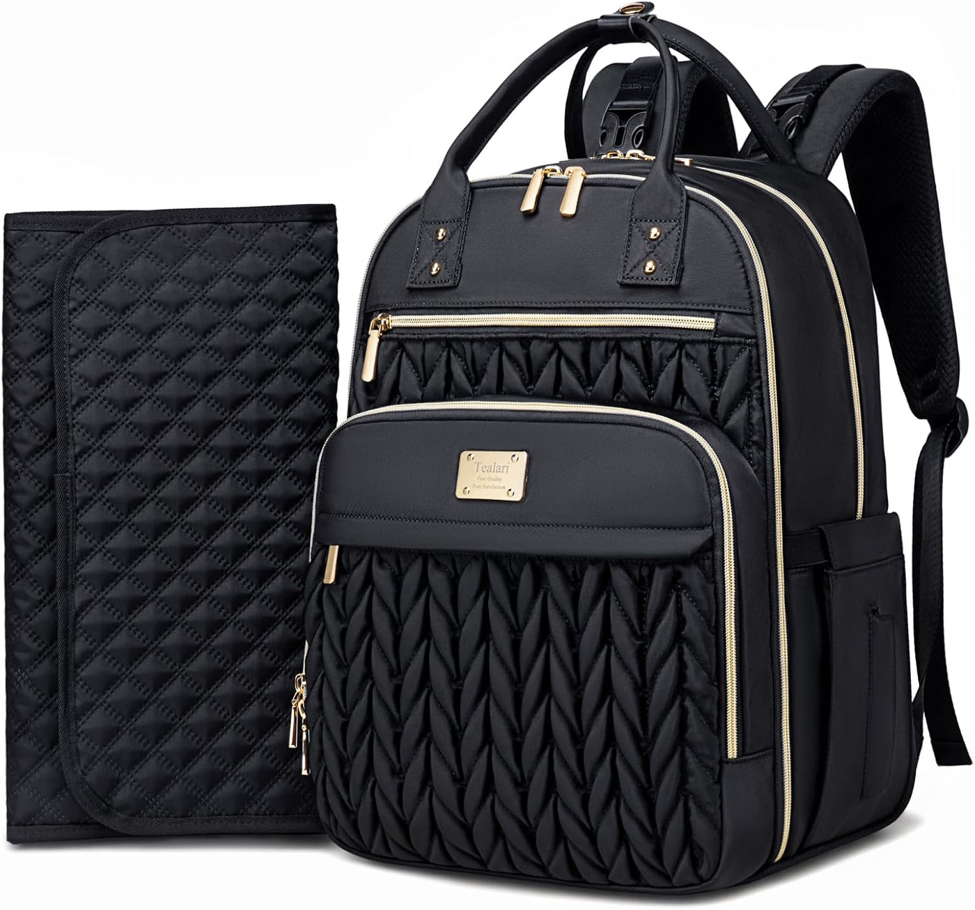 Mochila de pañales Tealari, elegante mochila para pañales de bebé,...