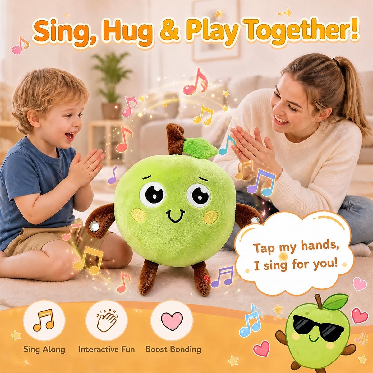 EASYFORALL Juguetes sensoriales musicales Juguete de peluche musica...