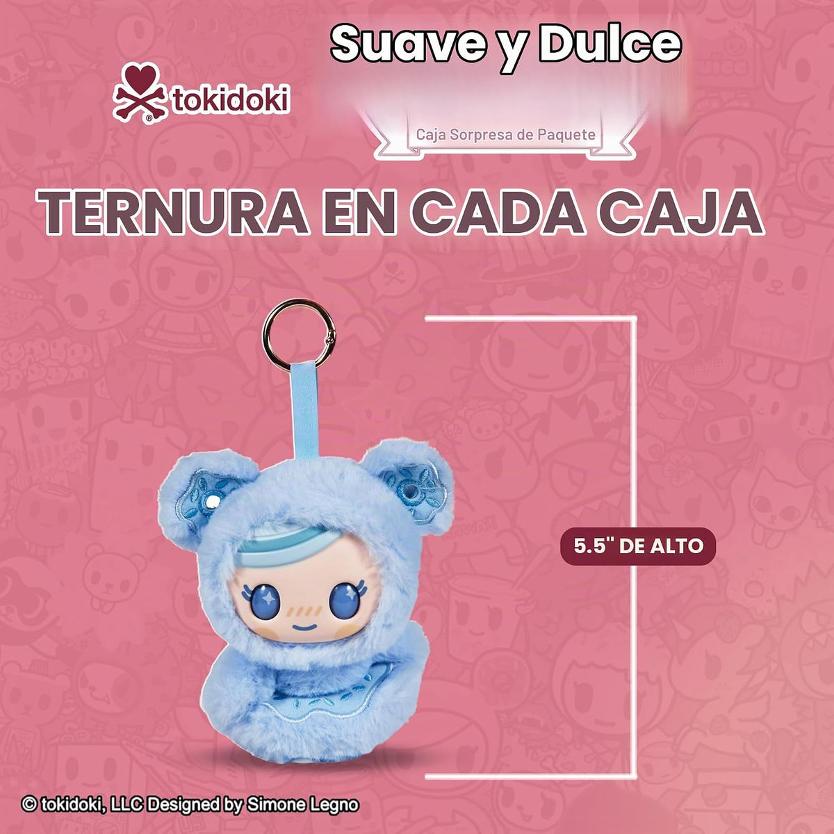 tokidoki™ - Caja ciega de felpa de vinilo suave y dulce - Peluches...