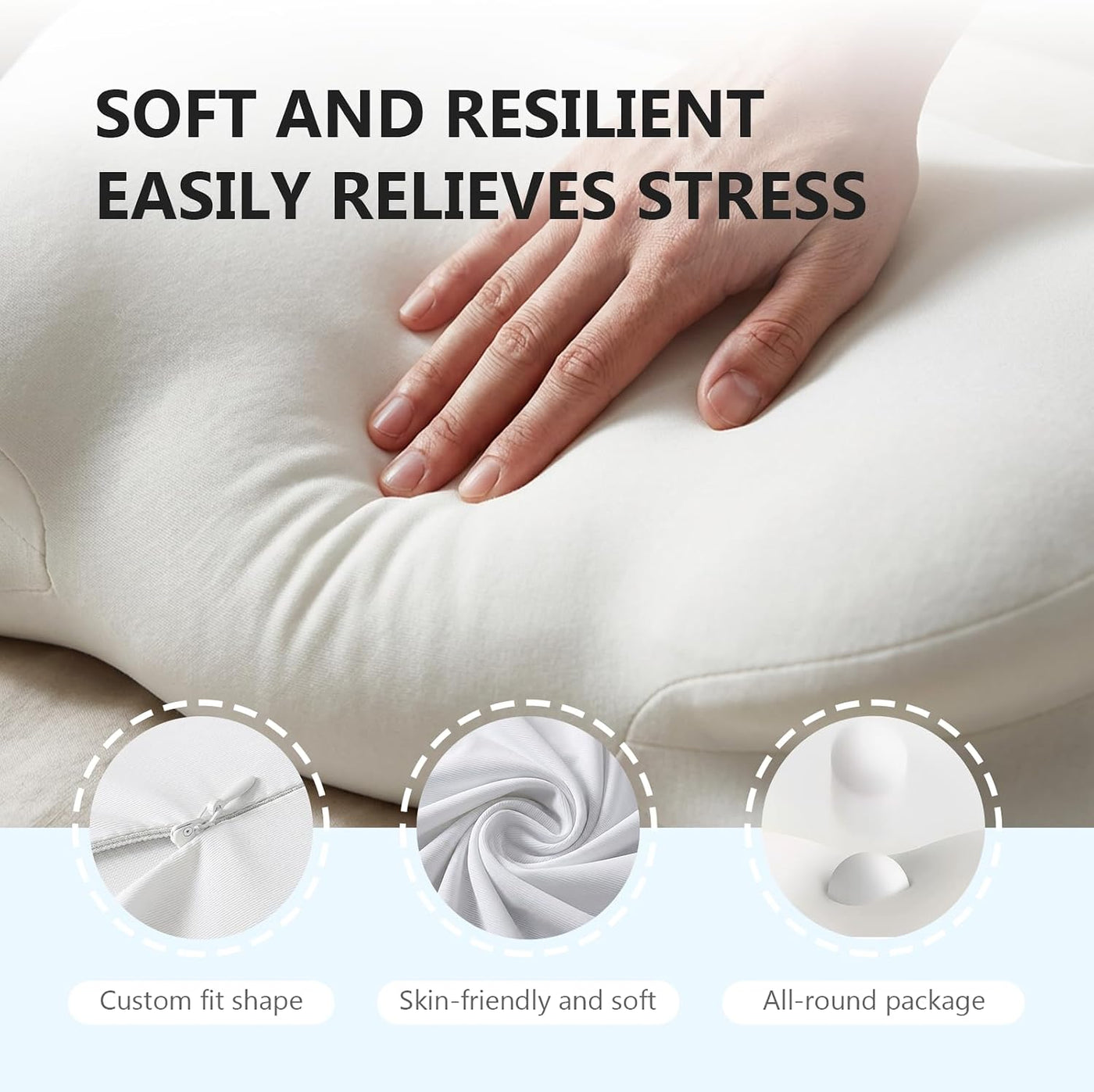 TGAHY Almohada Cloud de espuma viscoelástica ergonómica para el cue...