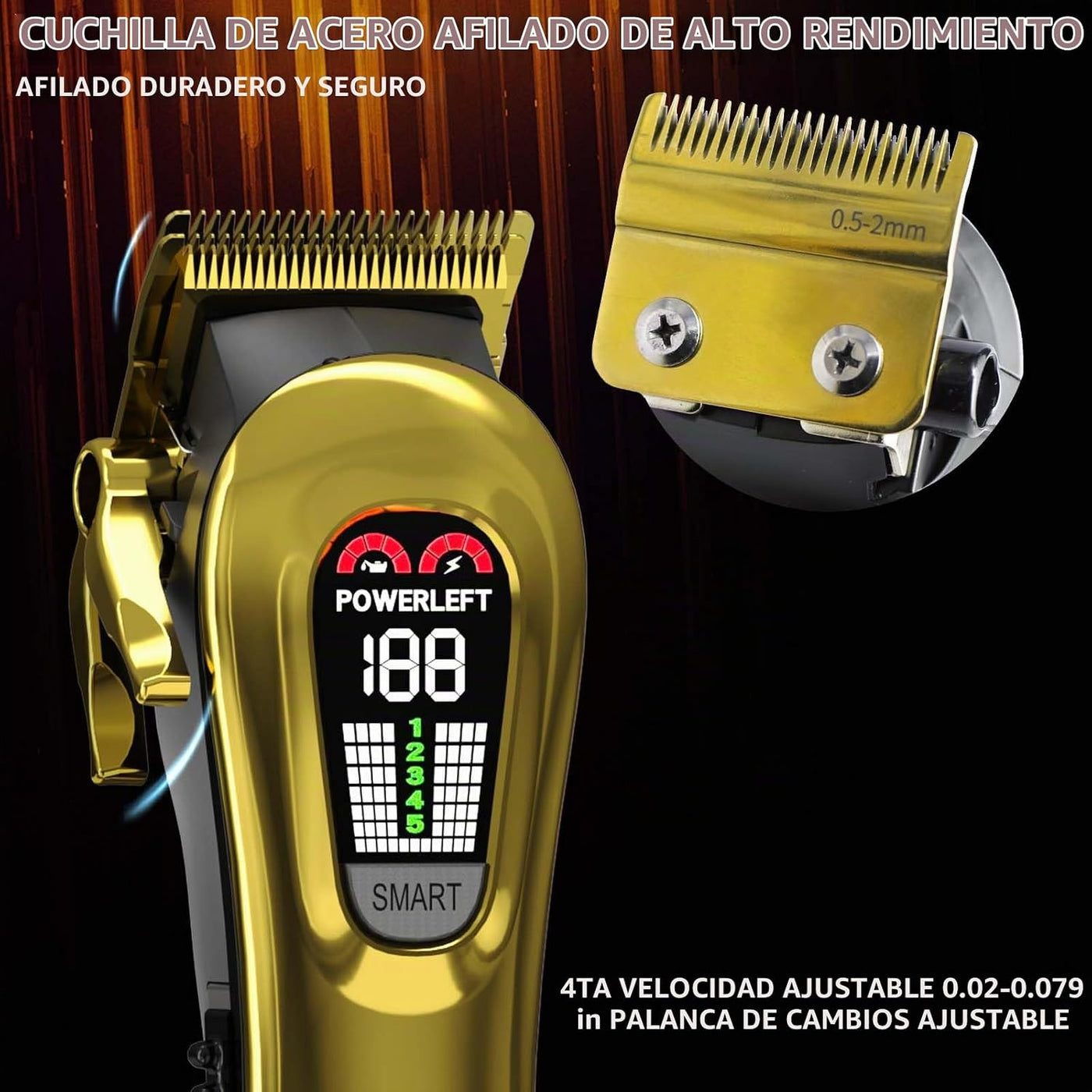 TCMKY Cortapelos para hombres, recortadora de pelo profesional para...