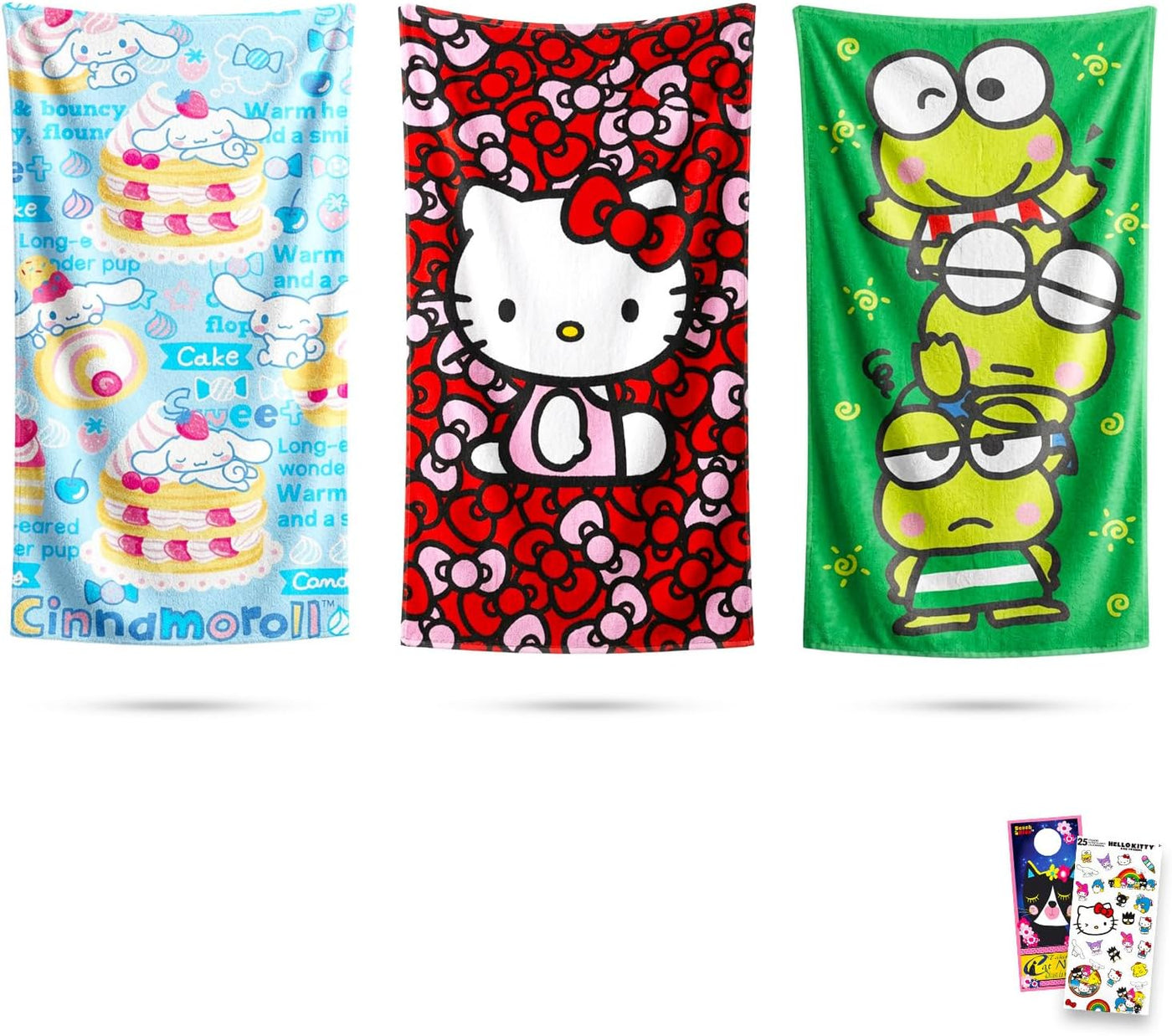 Sanrio Paquete de 3 toallas de playa \u2013 Paquete con 30 x 60 pul...