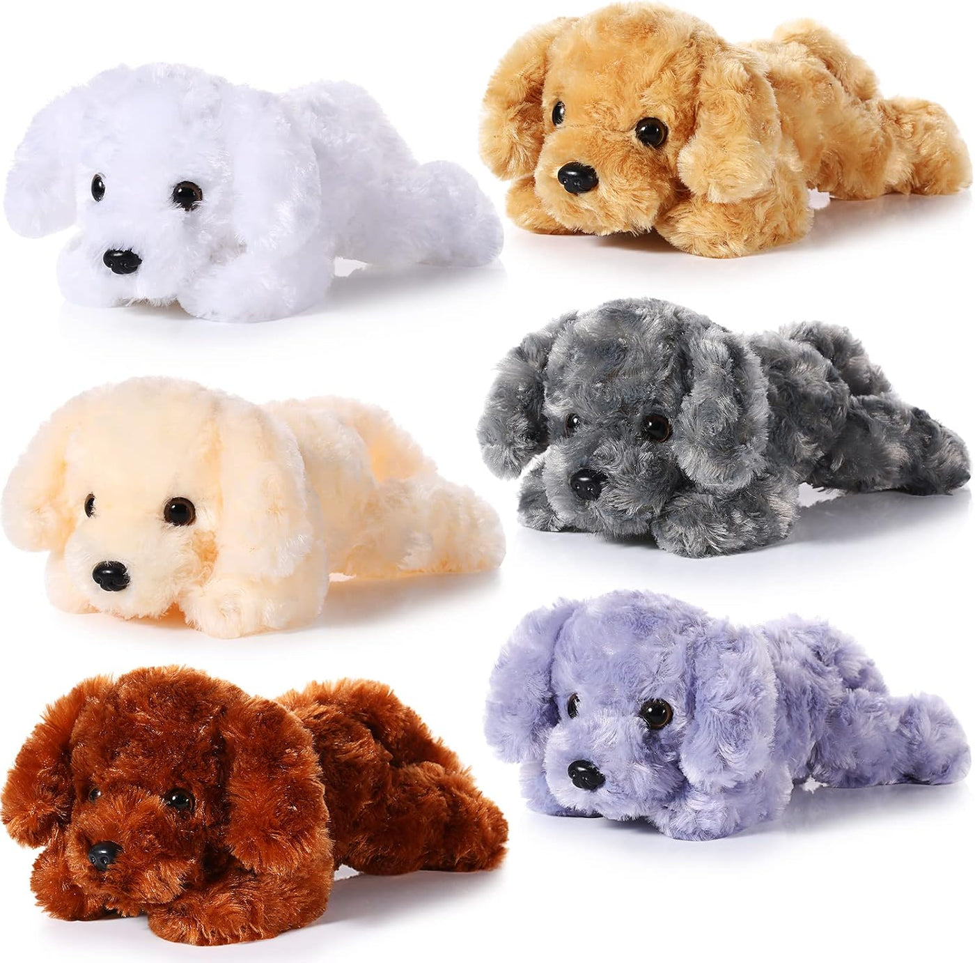 Harrycle Juego de 6 almohadas de felpa suave de 8 pulgadas para per...